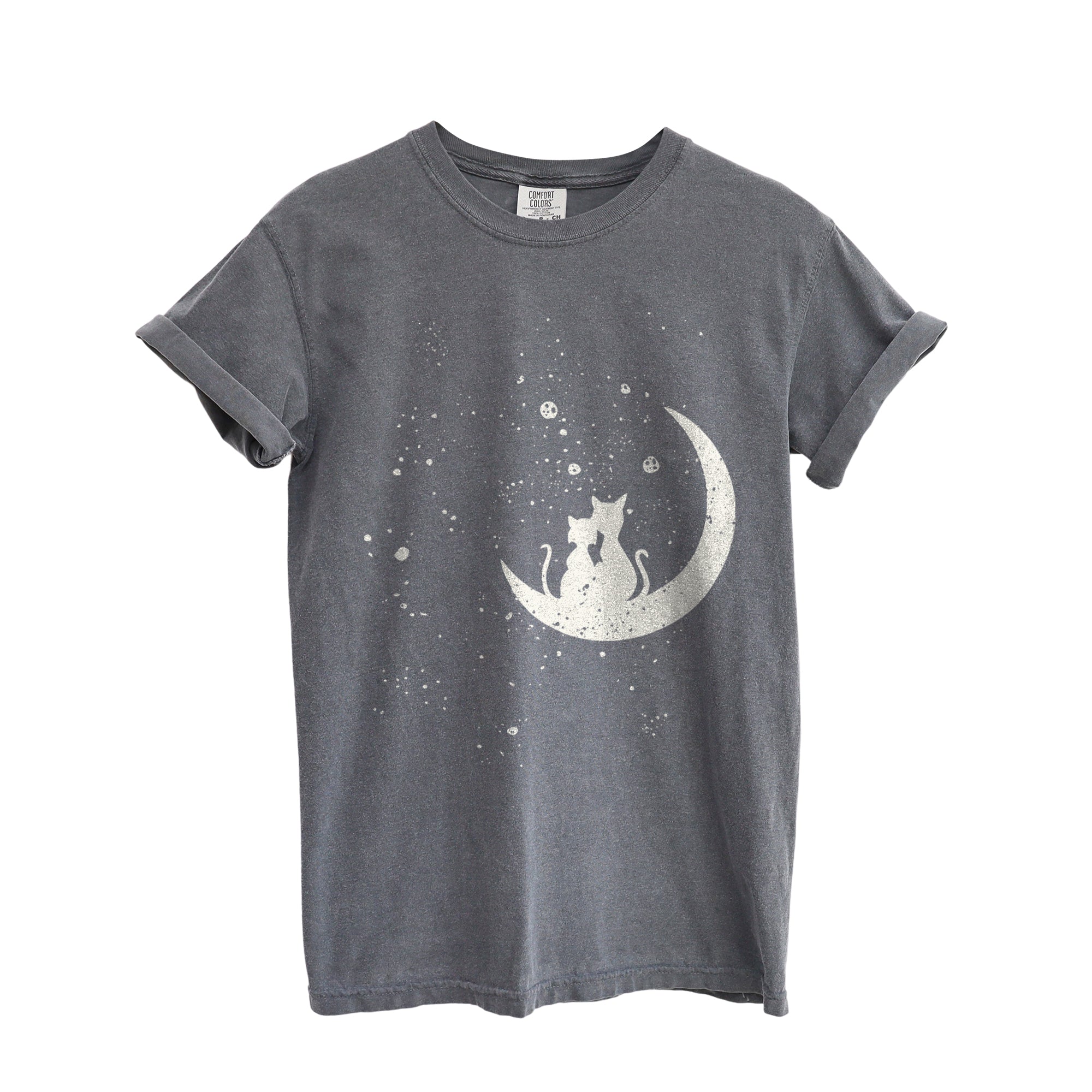 Cat Moon Love Garment-Dyed Tee - Stories You Can Wear