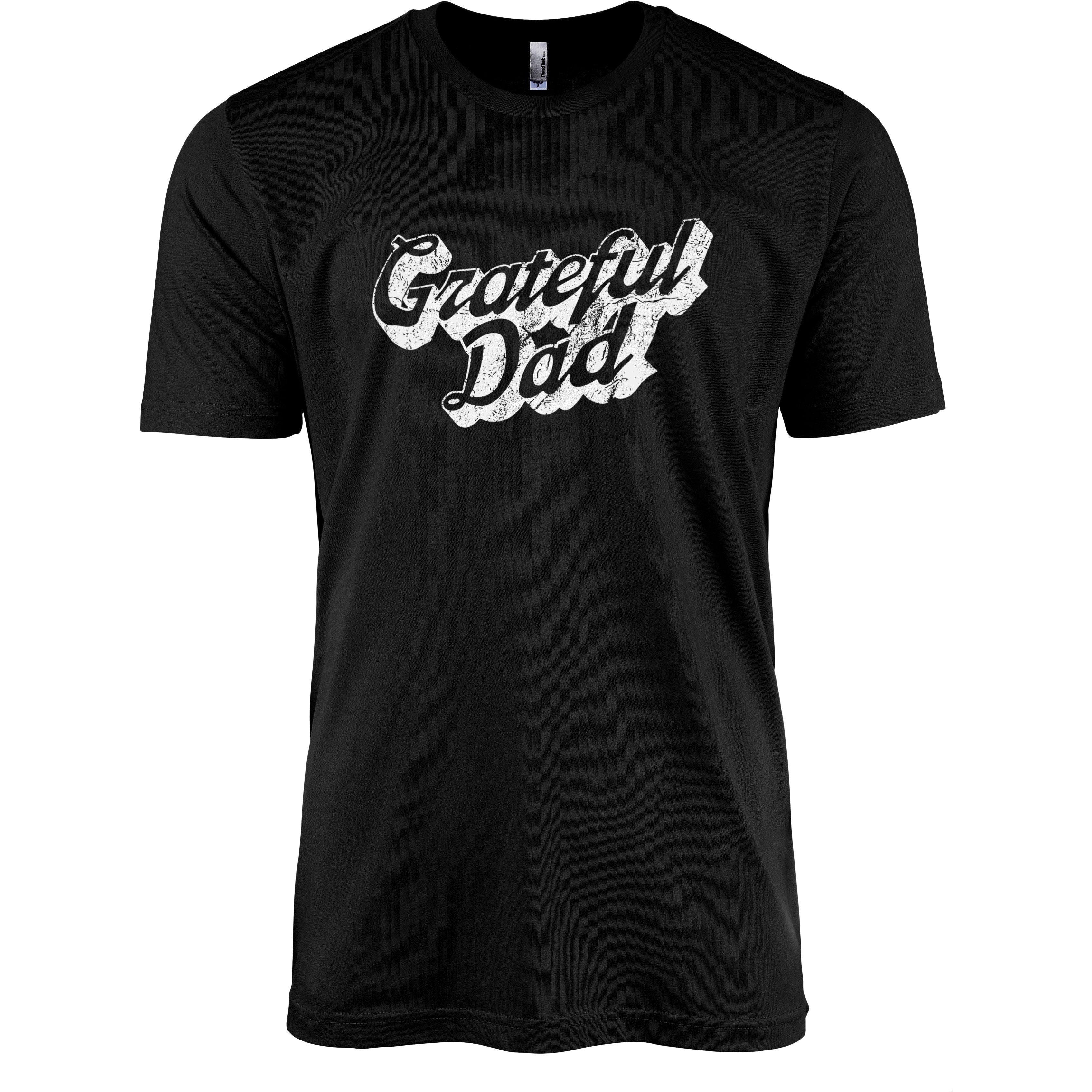 Thread Tank Grateful Dad Printed Graphic Men's Crew T-Shirt Tee