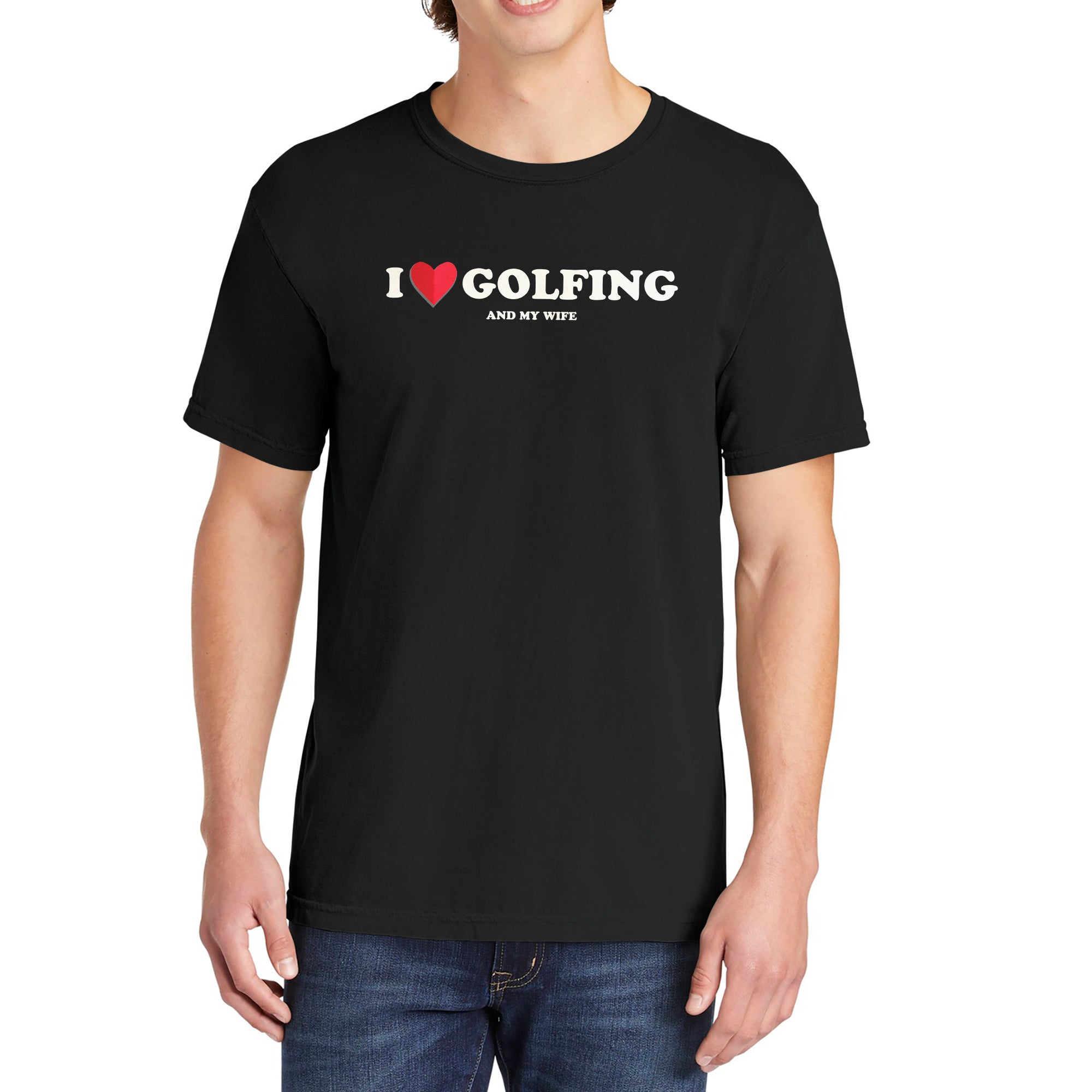 I Heart Golfing Garment-Dyed Tee - Stories You Can Wear