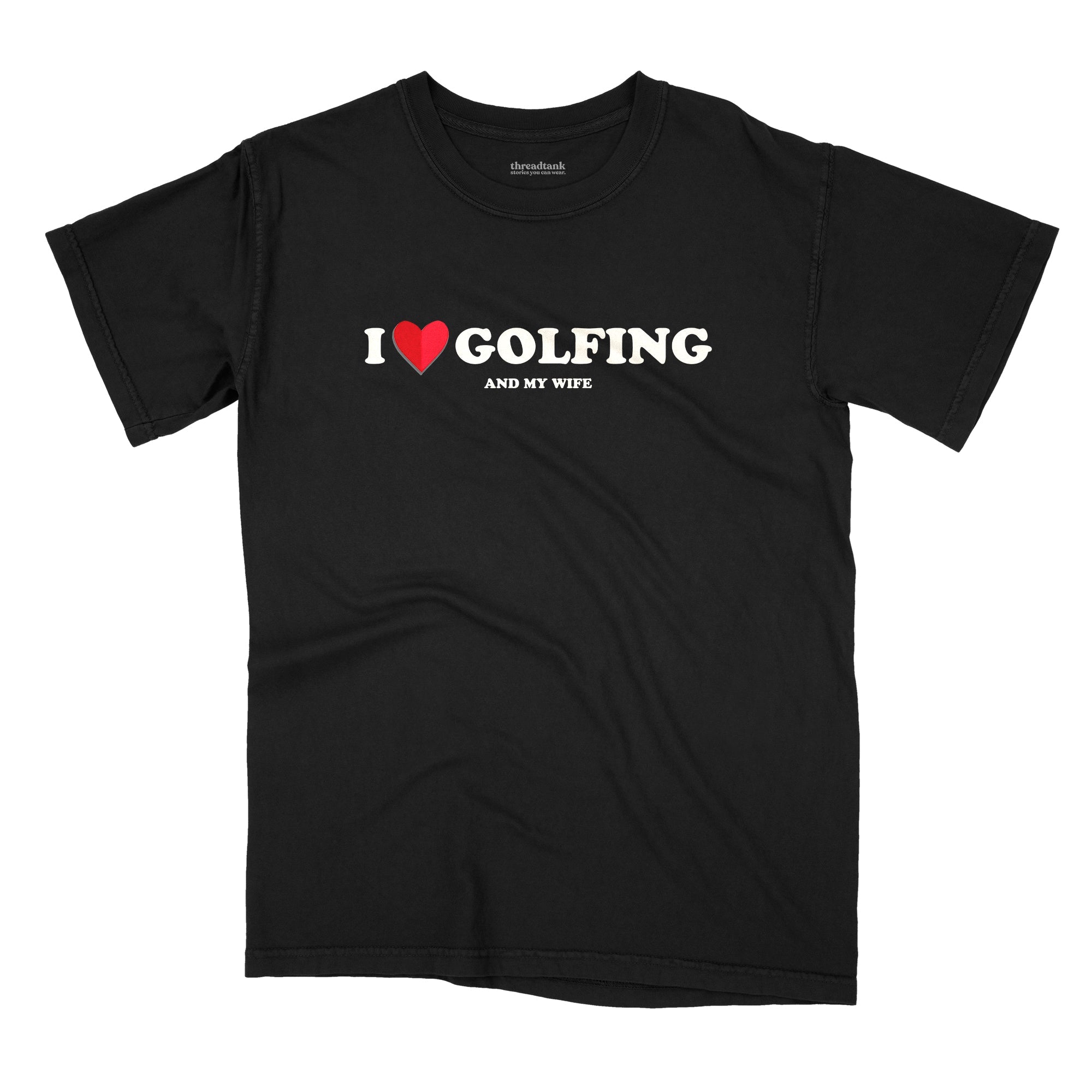 I Heart Golfing Garment-Dyed Tee