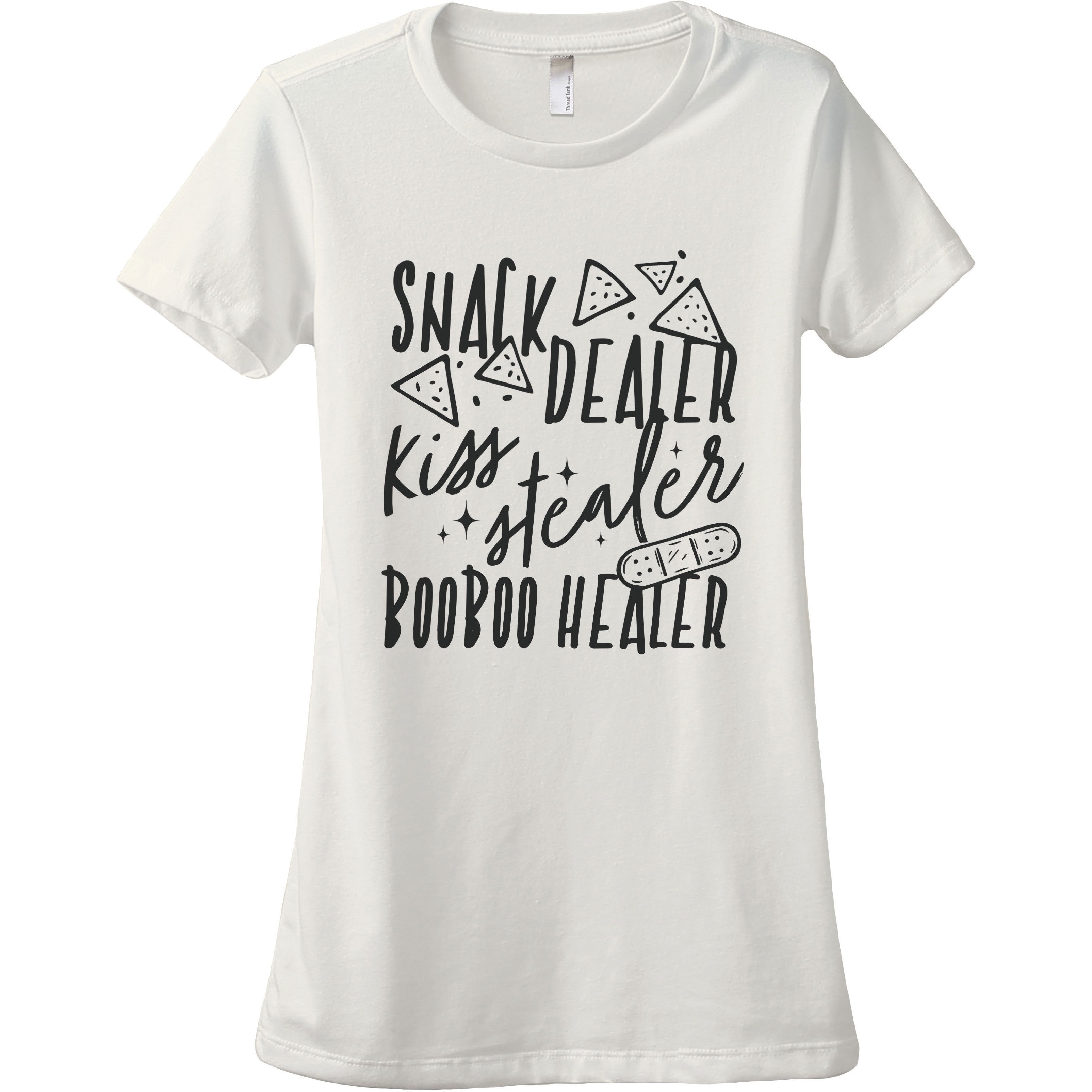 Snack Dealer Kiss Stealer Booboo Healer Women s Relaxed Crewneck