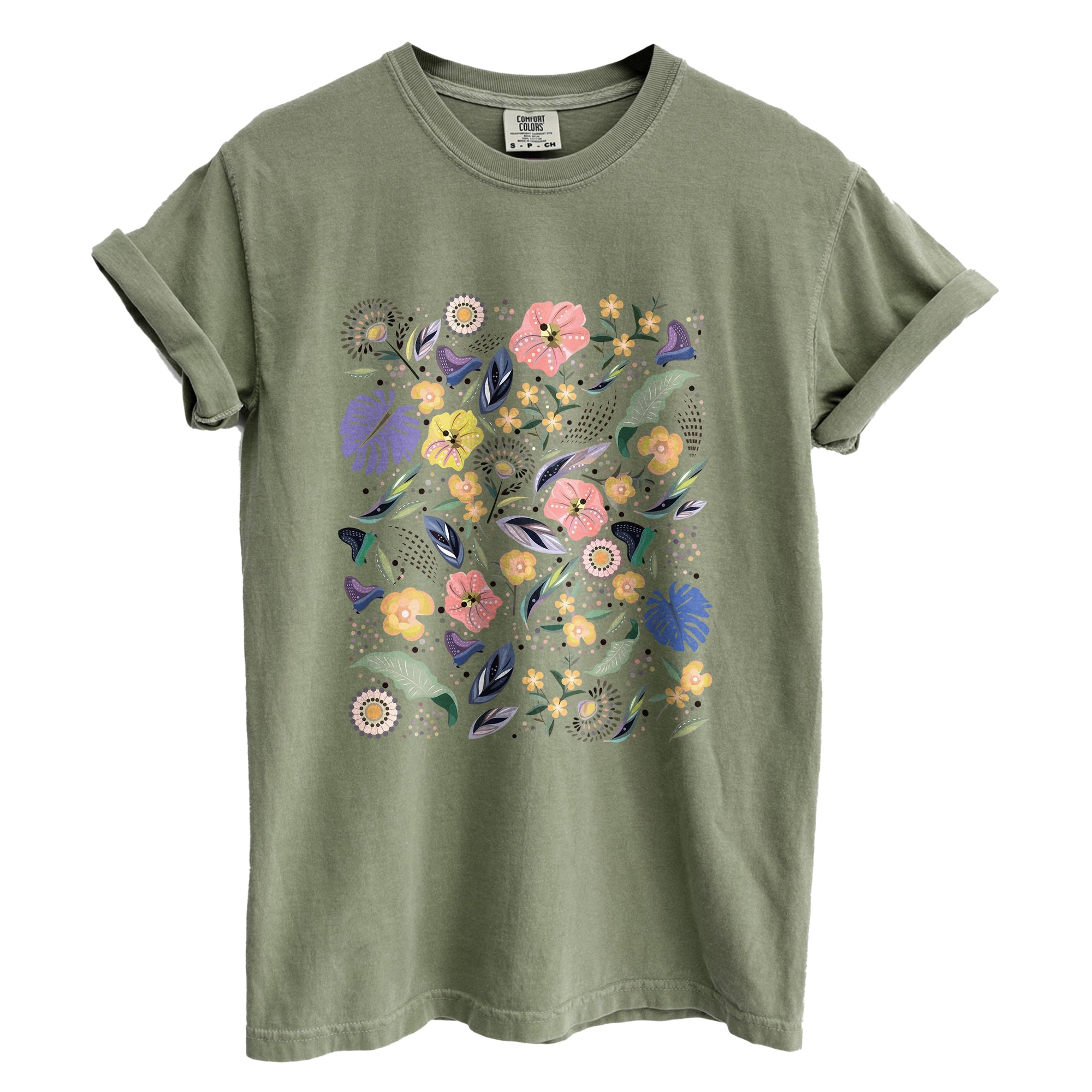 Wildflower Blossom Garment-Dyed Tee - Stories You Can Wear