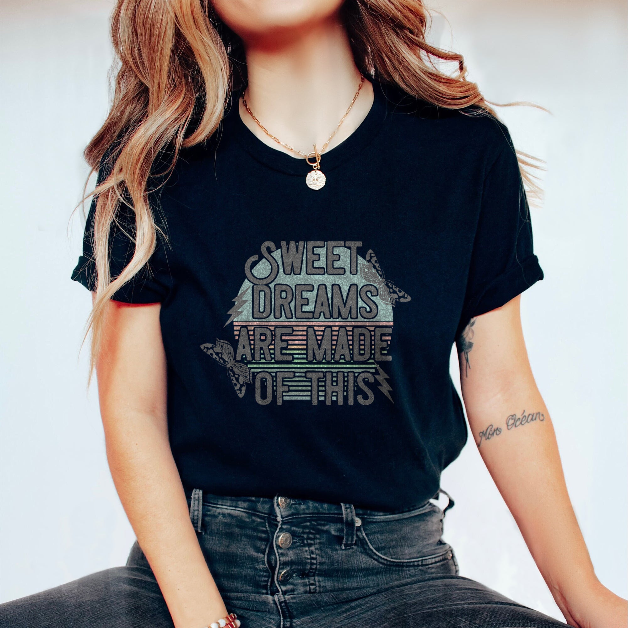 Sweet Dreams are Made of This for Women Garment-Dyed Graphic Tee