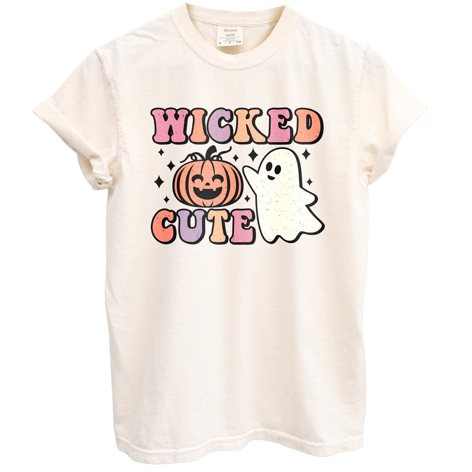 Wicked Cute Halloween Oversized Shirt Garment-Dyed Graphic Tee