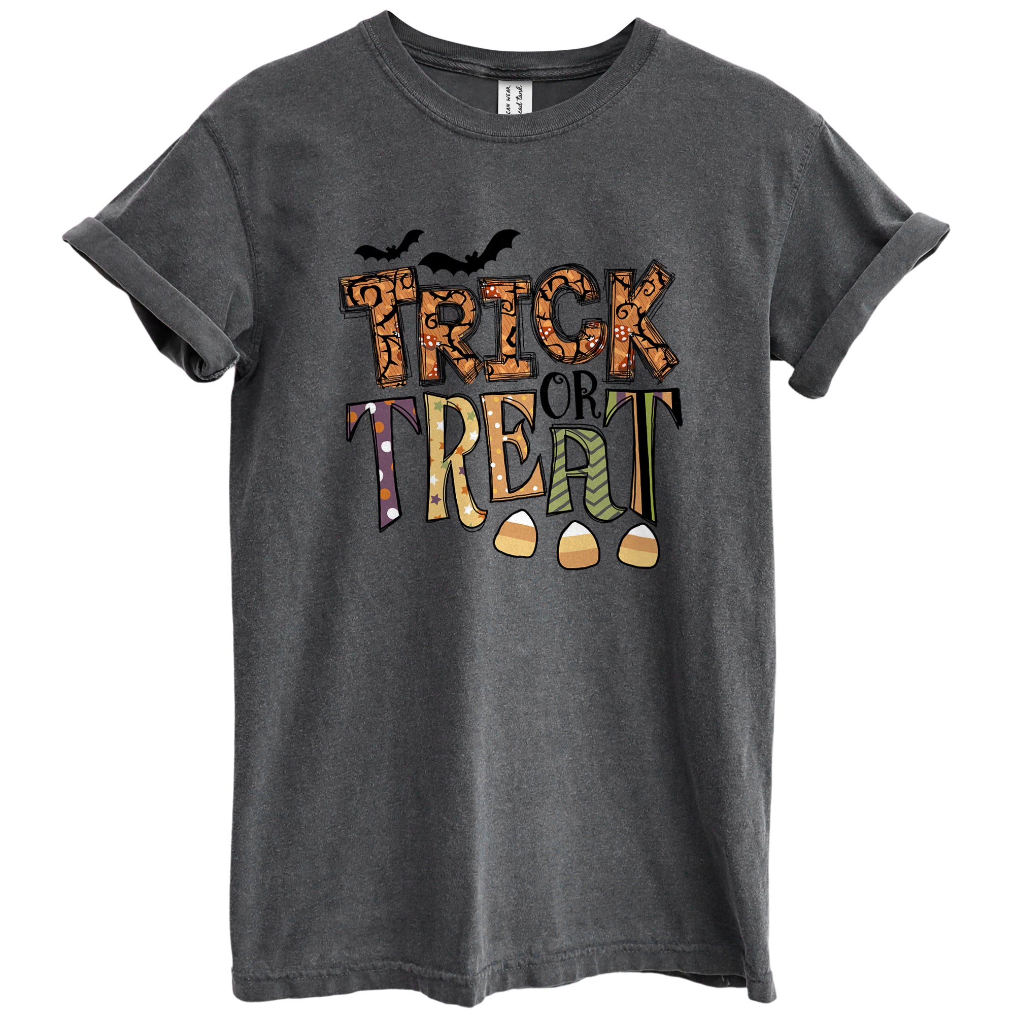 Trick or Treat Halloween Shirt Garment-Dyed Tee