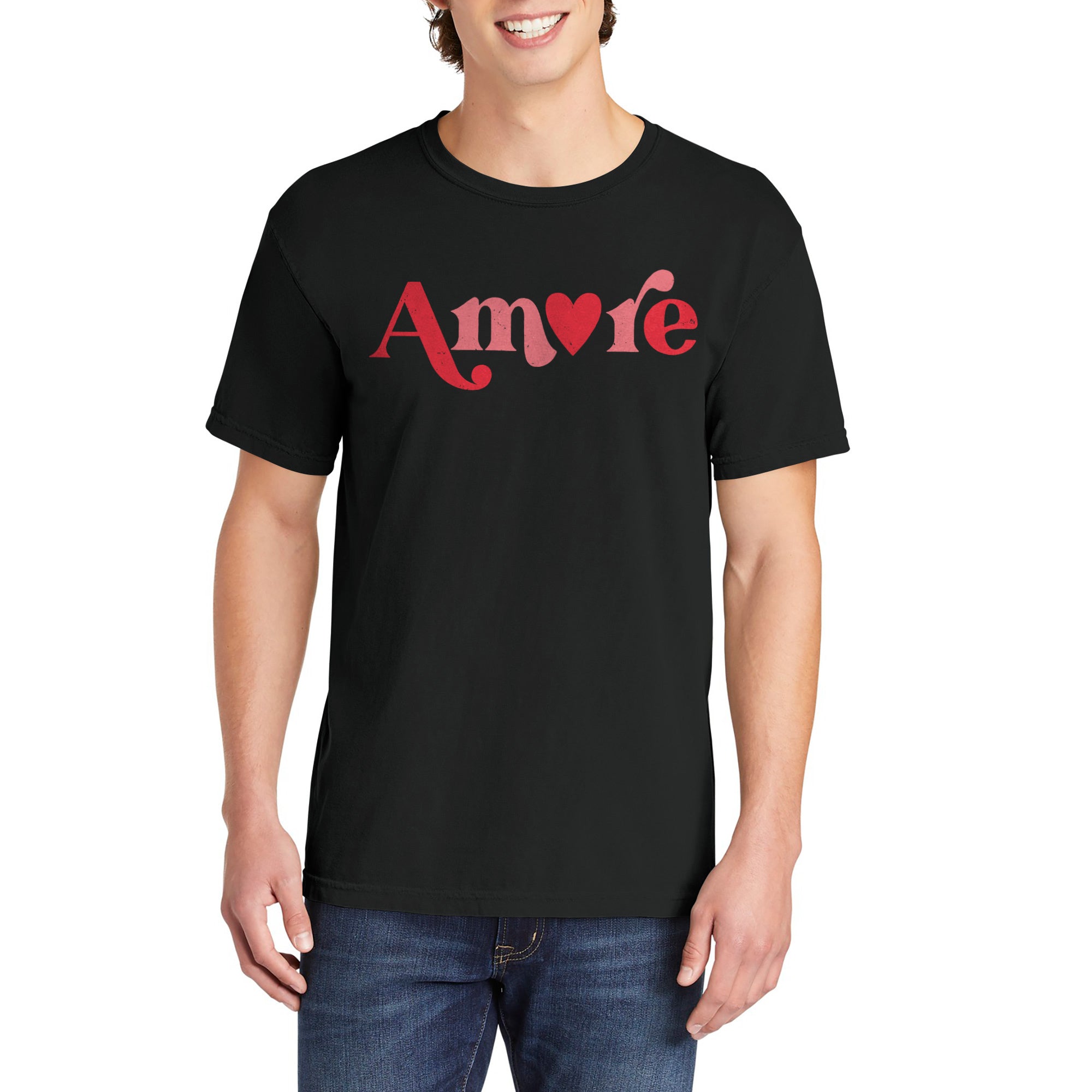Amore Valentines Shirt Garment-Dyed Tee