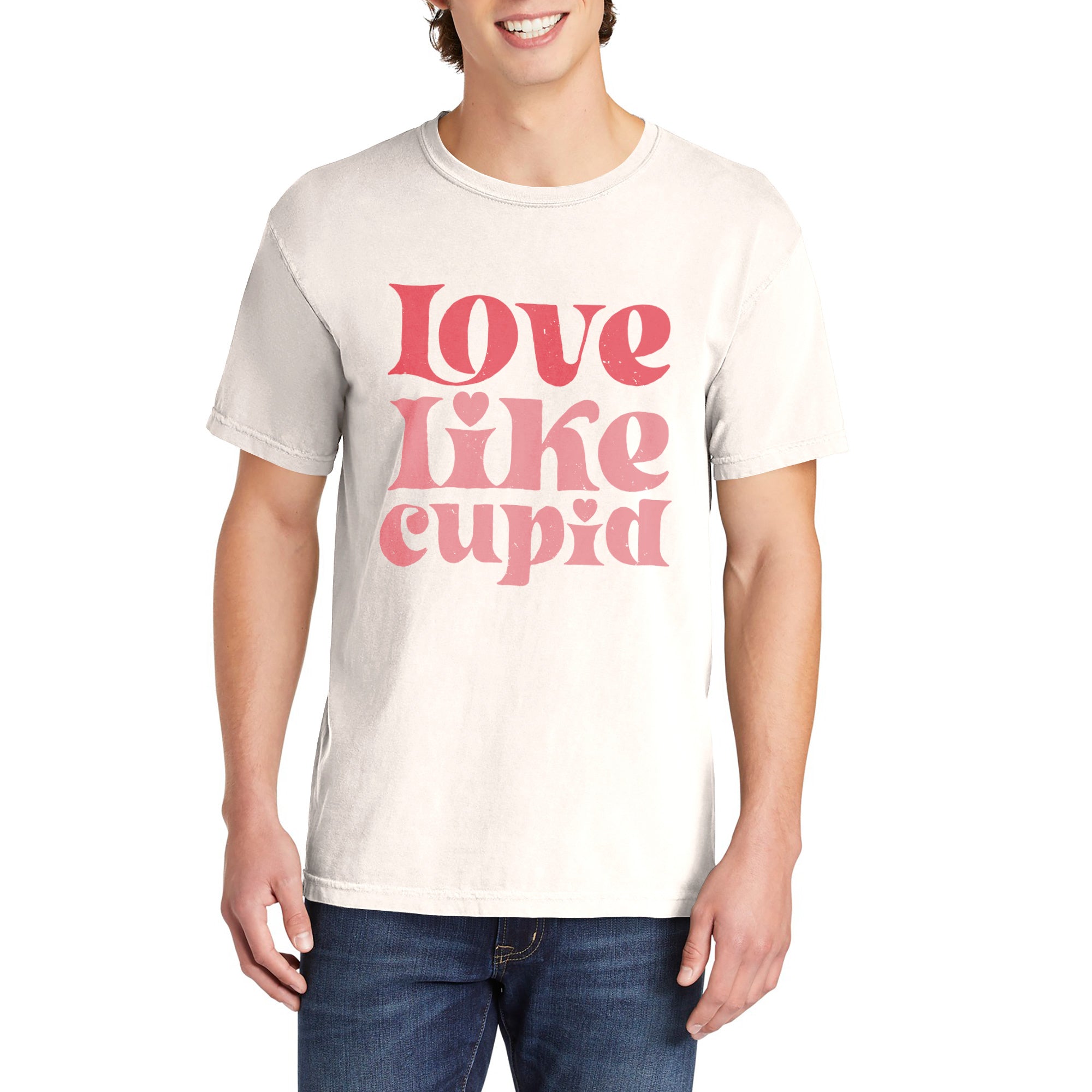 Love Like Cupid Valentines Shirt Garment-Dyed Tee