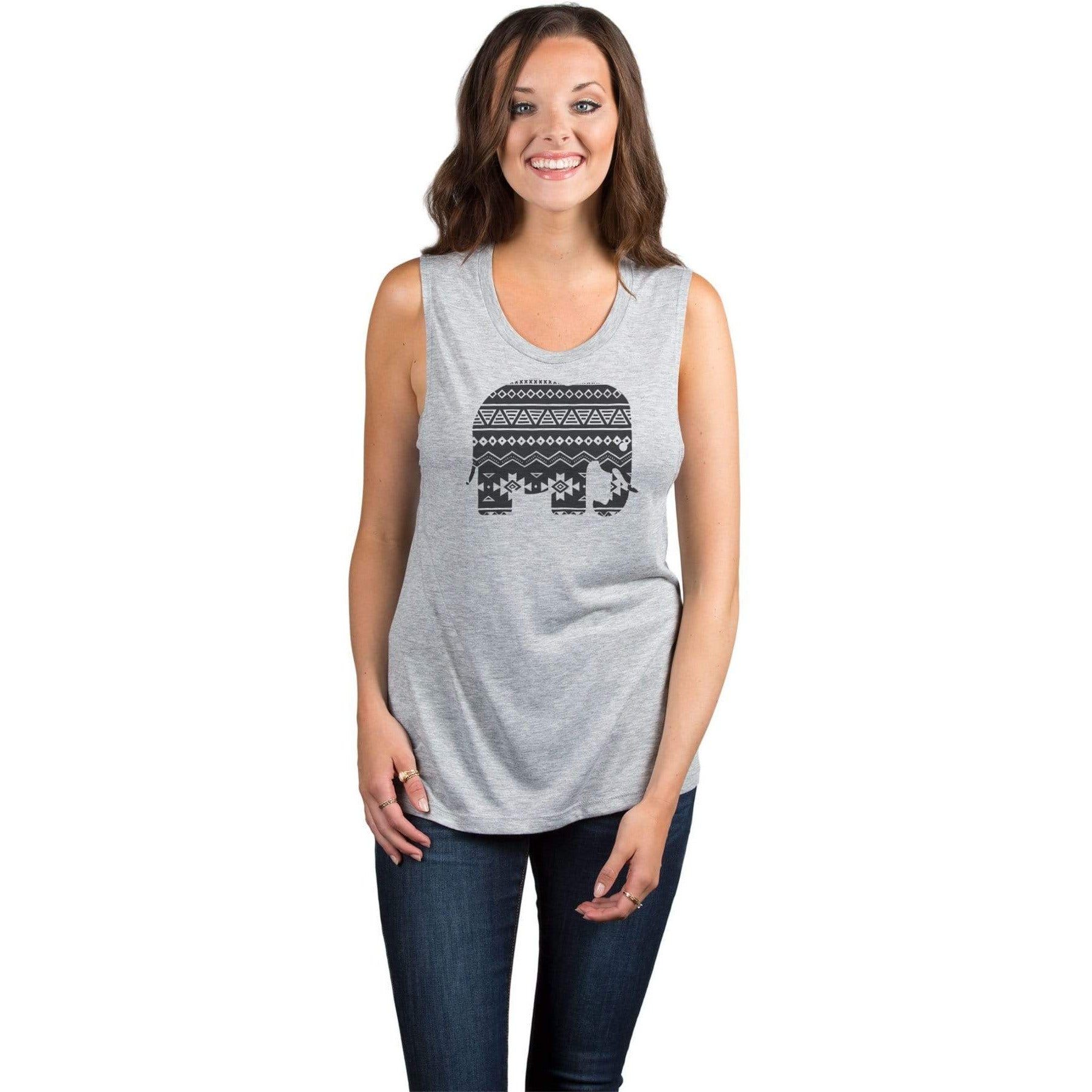 Aztec Tribal Elephant - Stories You Can Wear