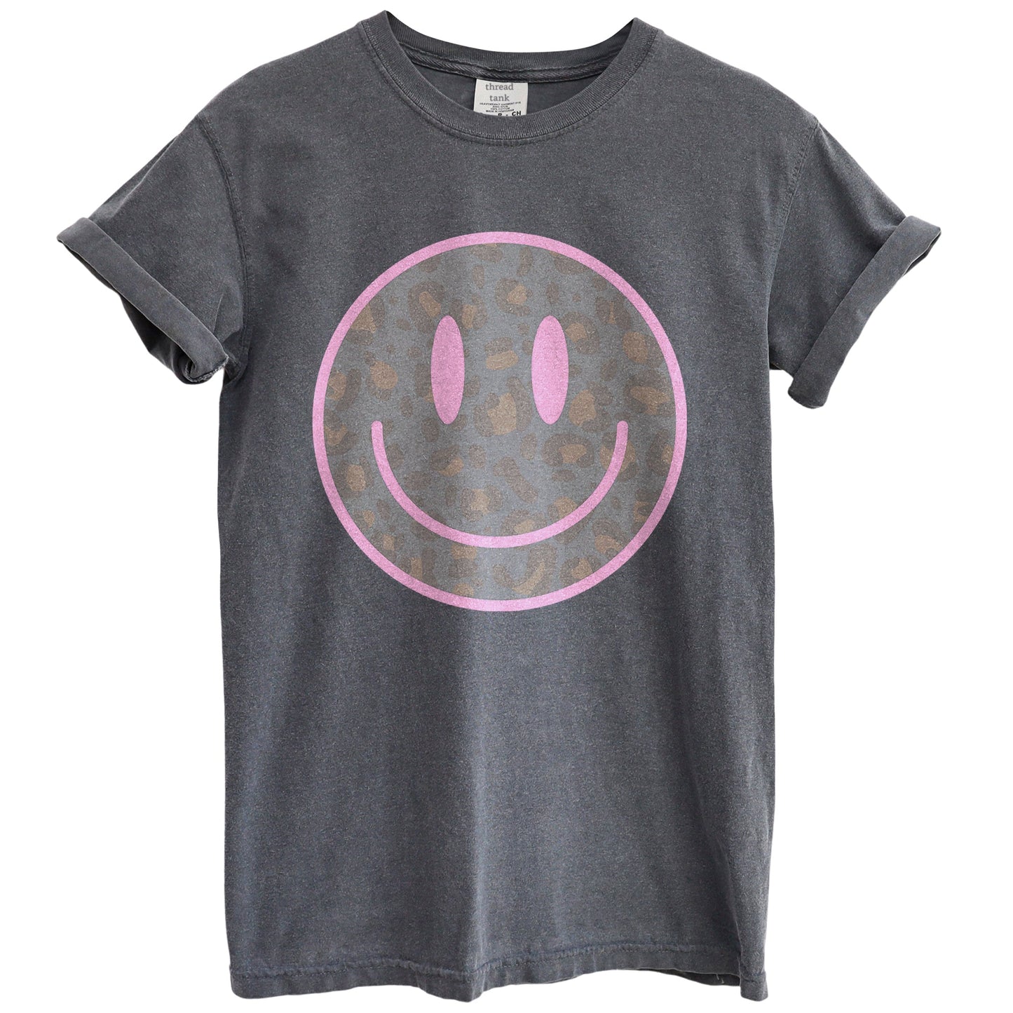 Cheetah Smiley Garment-Dyed Tee - Stories You Can Wear