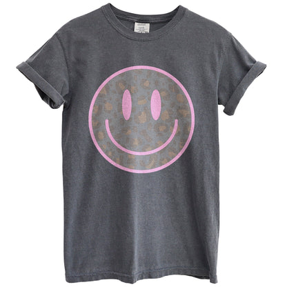 Cheetah Smiley Garment-Dyed Tee - Stories You Can Wear