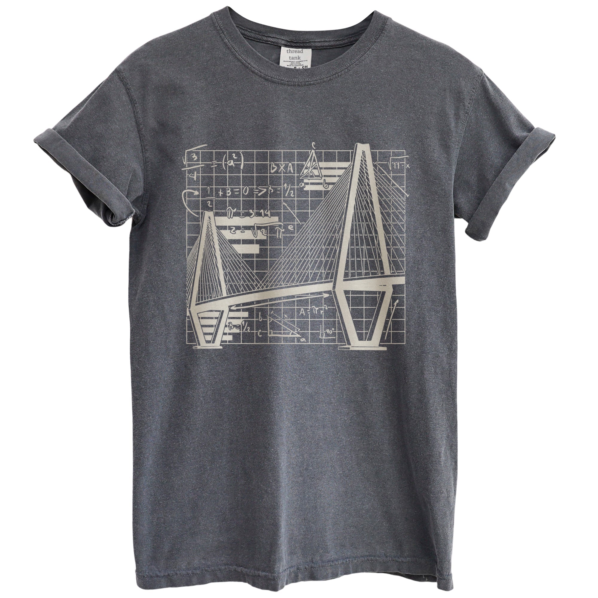 Cooper River Bridge Math Garment-Dyed Tee