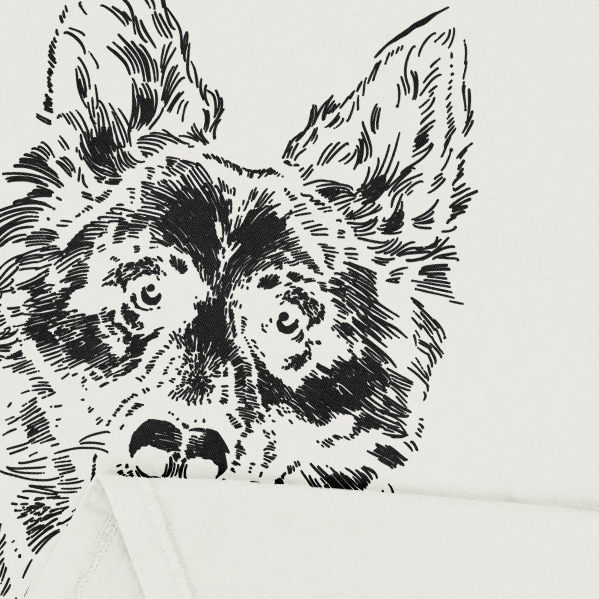 German Shepard Dog Sketch Garment-Dyed Tee - Stories You Can Wear