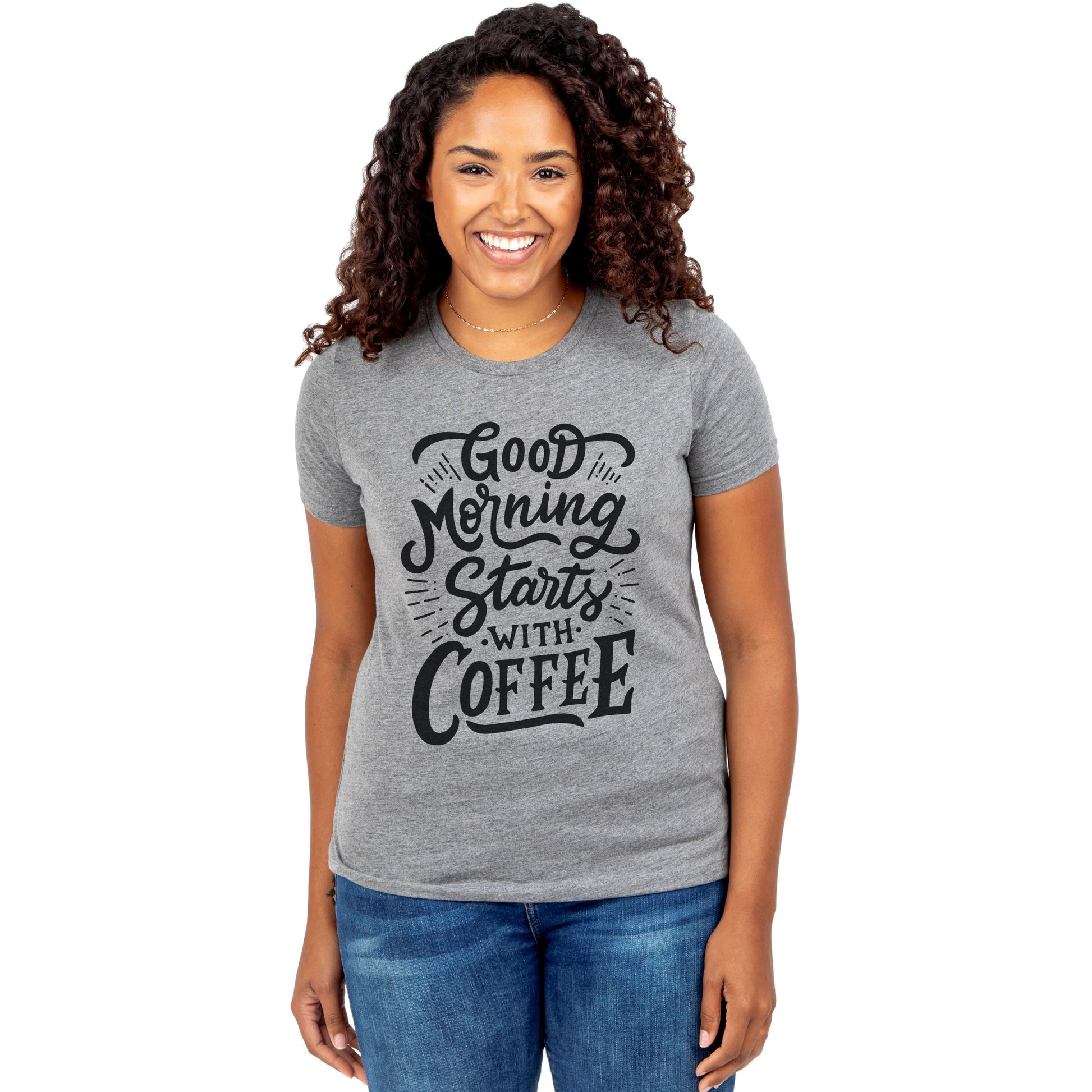 Good Morning Starts With Coffee - Stories You Can Wear by Thread Tank
