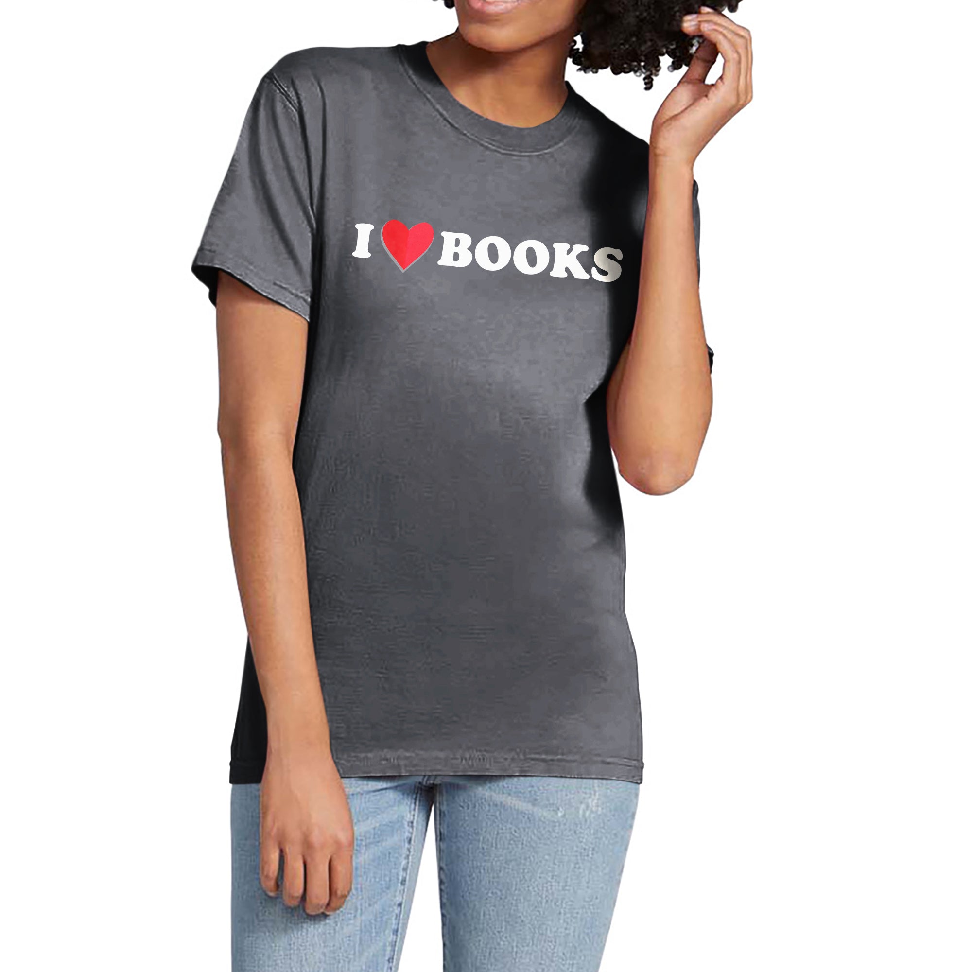 I Heart Books Garment-Dyed Tee - Stories You Can Wear