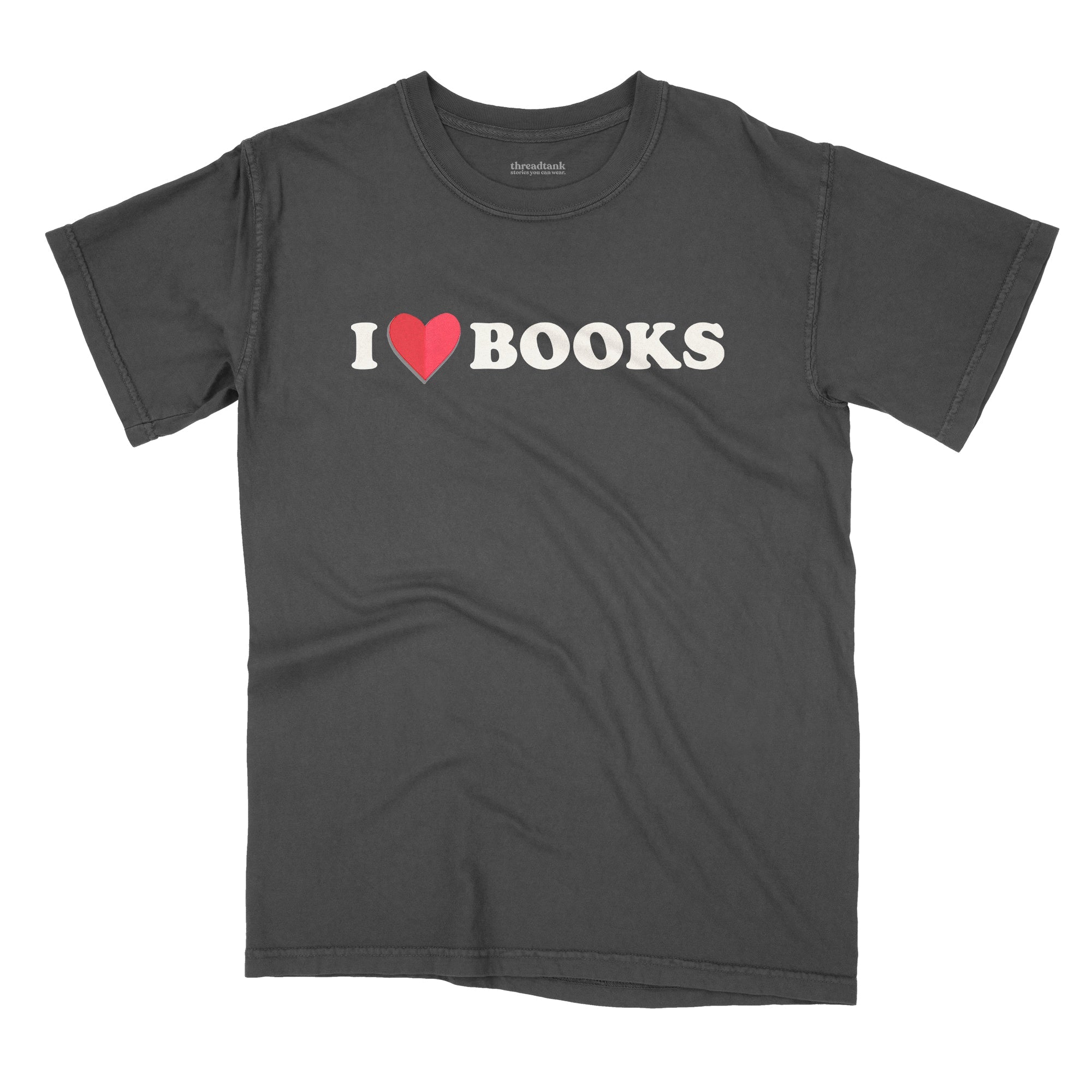 I Heart Books Garment-Dyed Tee - Stories You Can Wear