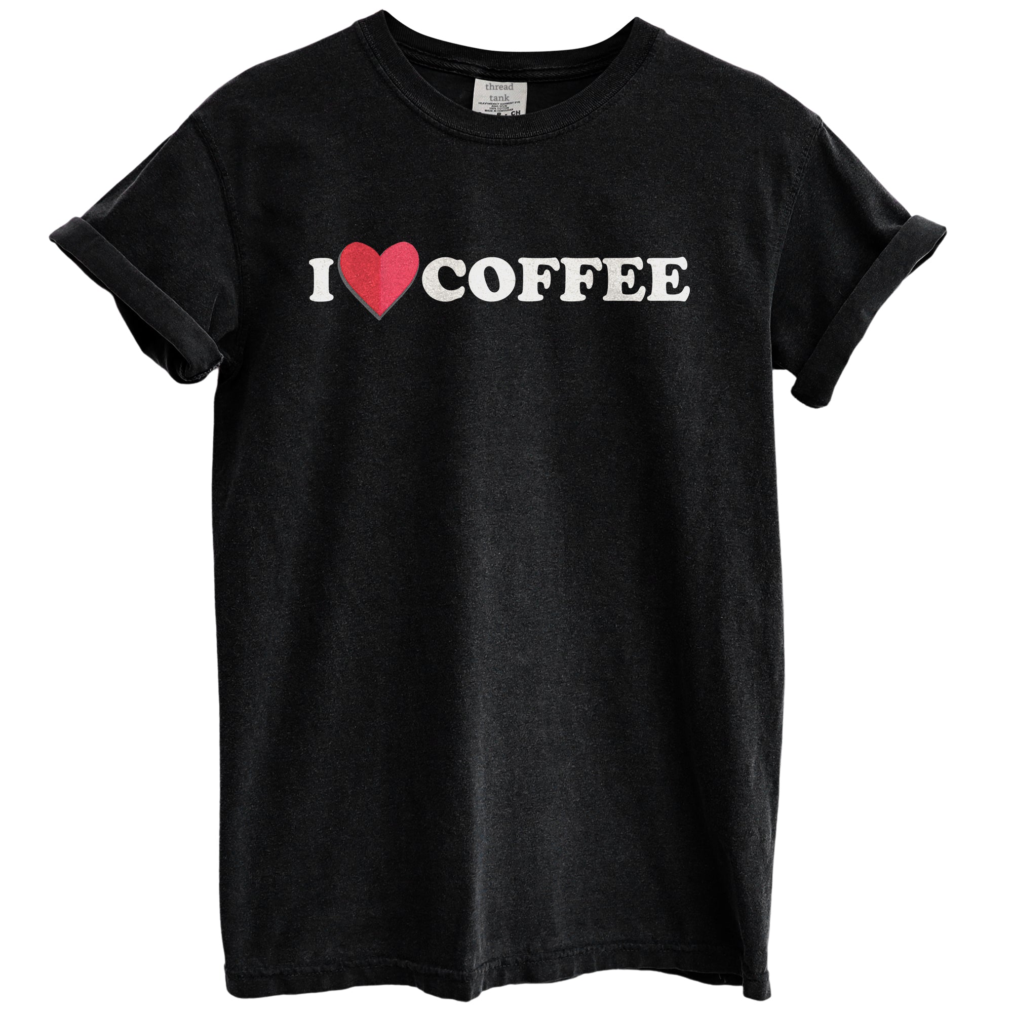 I Heart Coffee Garment-Dyed Tee - Stories You Can Wear