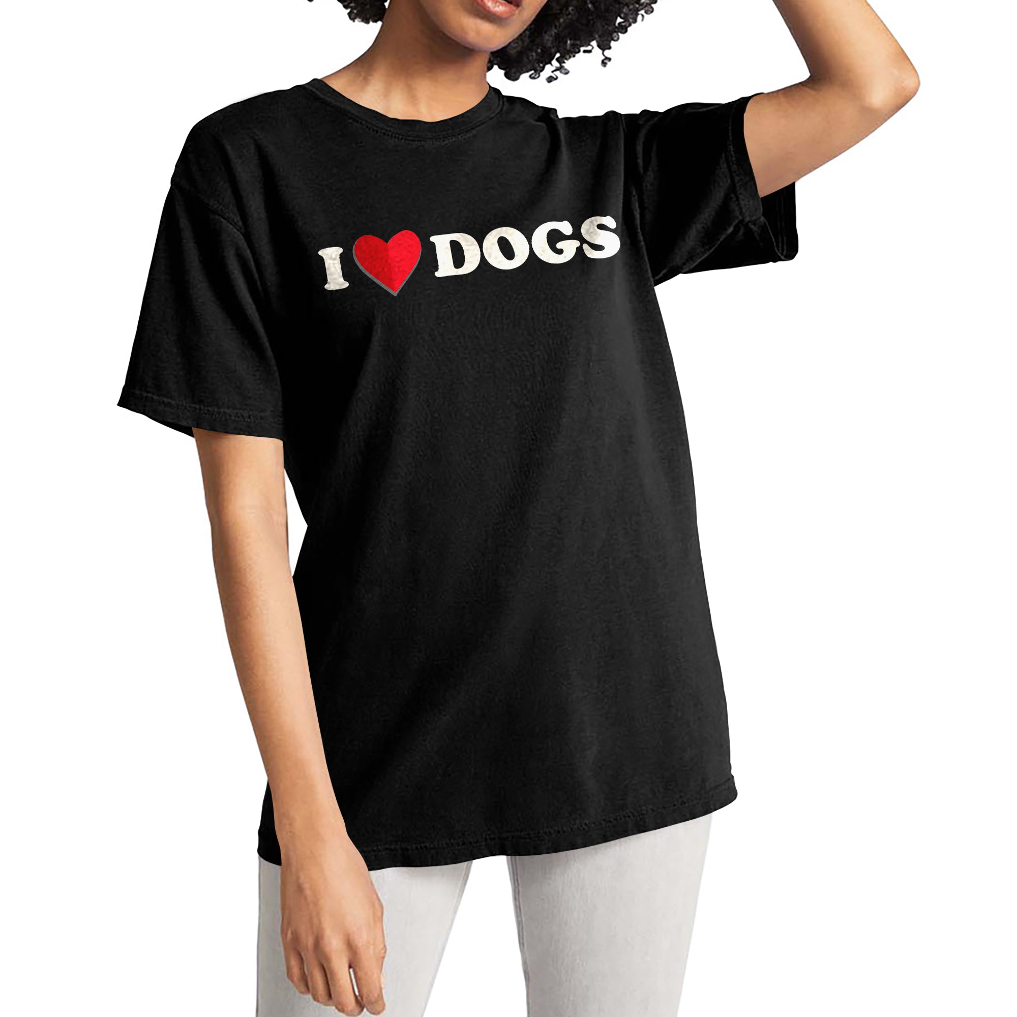 I Heart Dogs Garment-Dyed Tee - Stories You Can Wear