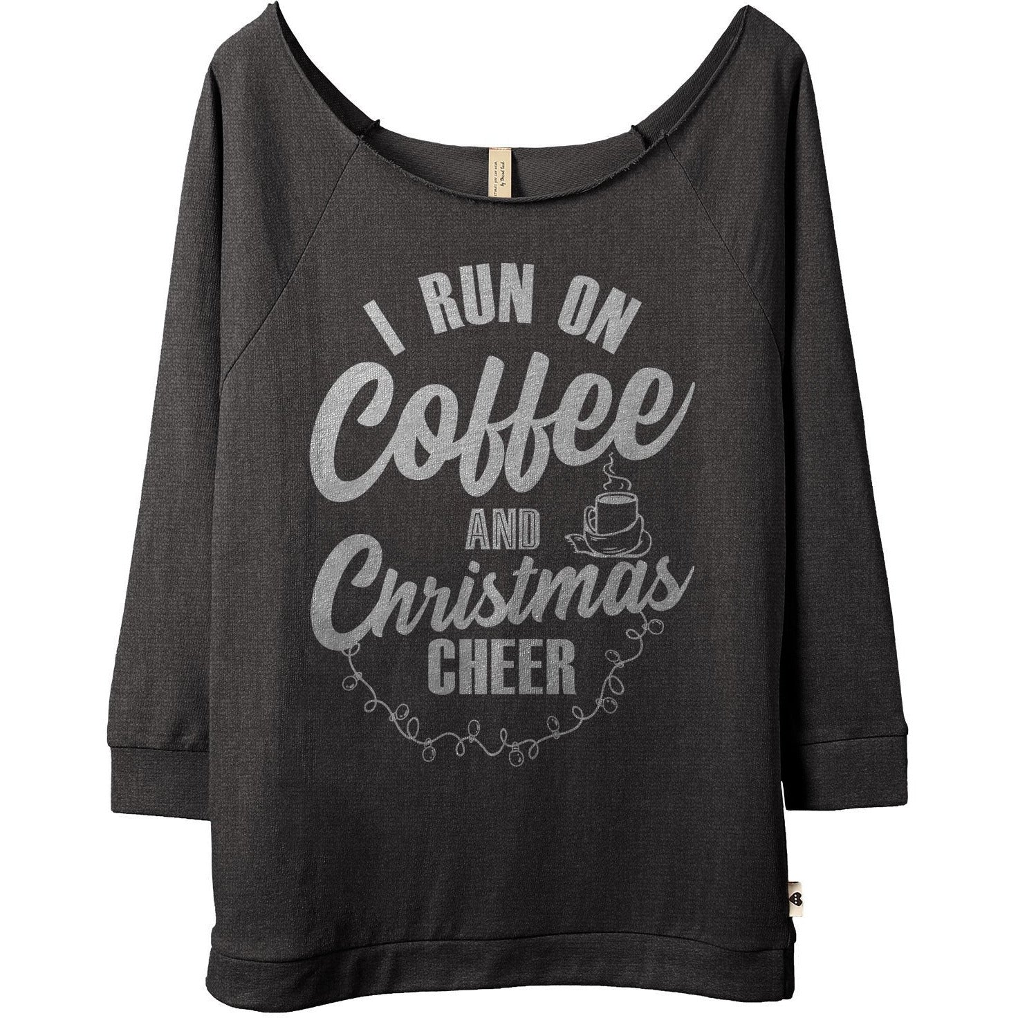 I Run On Coffee and Christmas Cheer - threadtank | stories you can wear