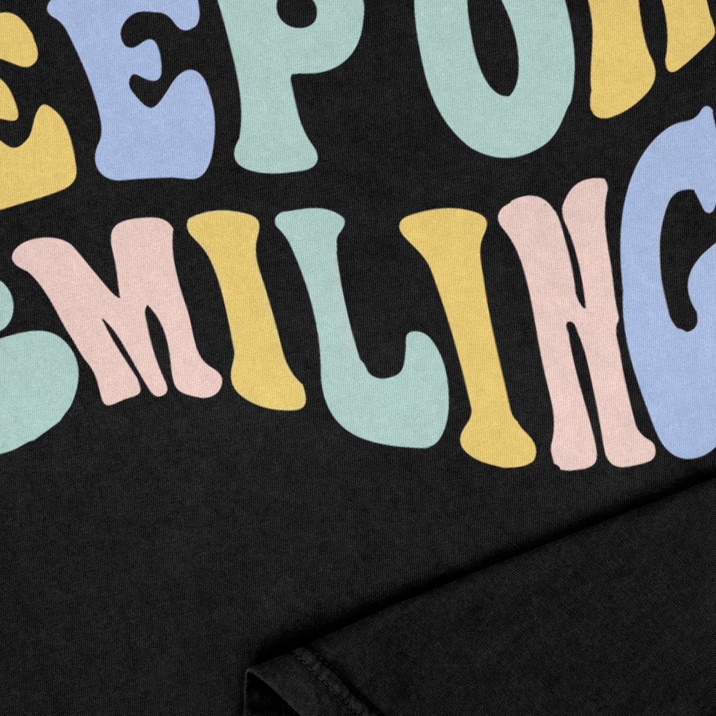 Keep Smiling Garment-Dyed Tee - Stories You Can Wear
