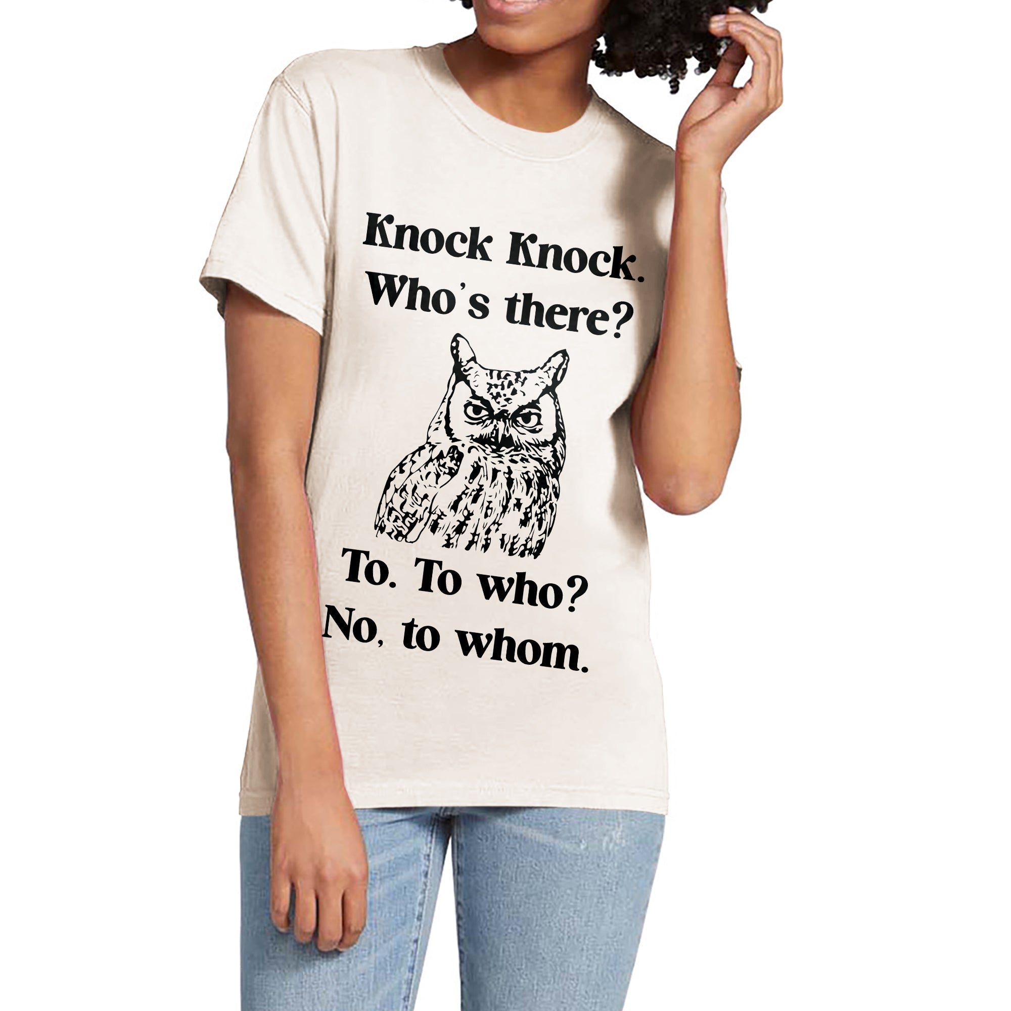 Knock Knock Garment-Dyed Tee - Stories You Can Wear