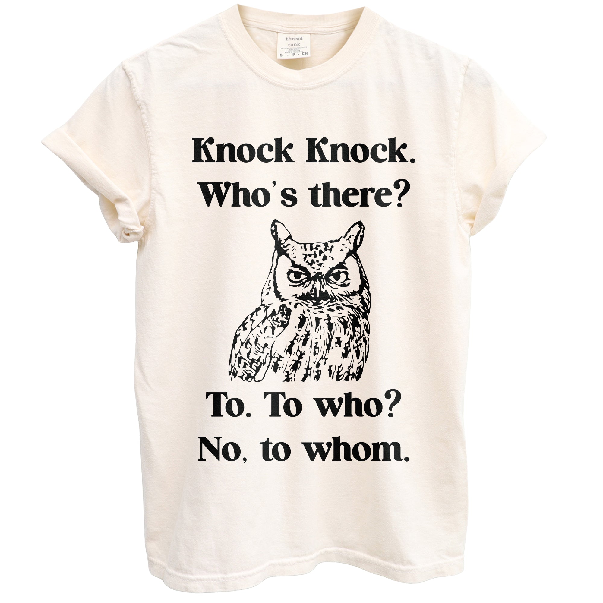 Knock Knock Garment-Dyed Tee - Stories You Can Wear