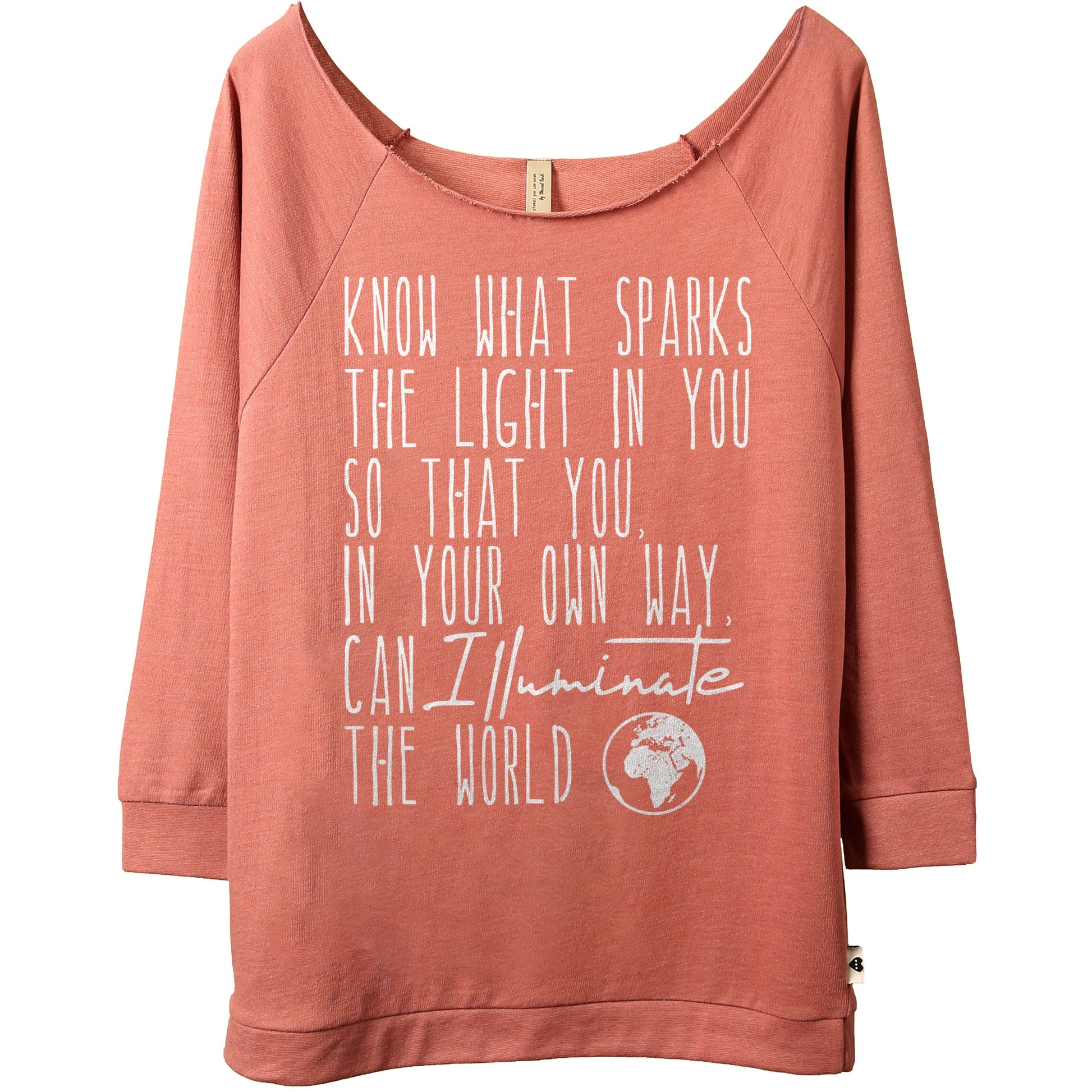 Know what sparks the light in you, illuminate the world - threadtank | stories you can wear