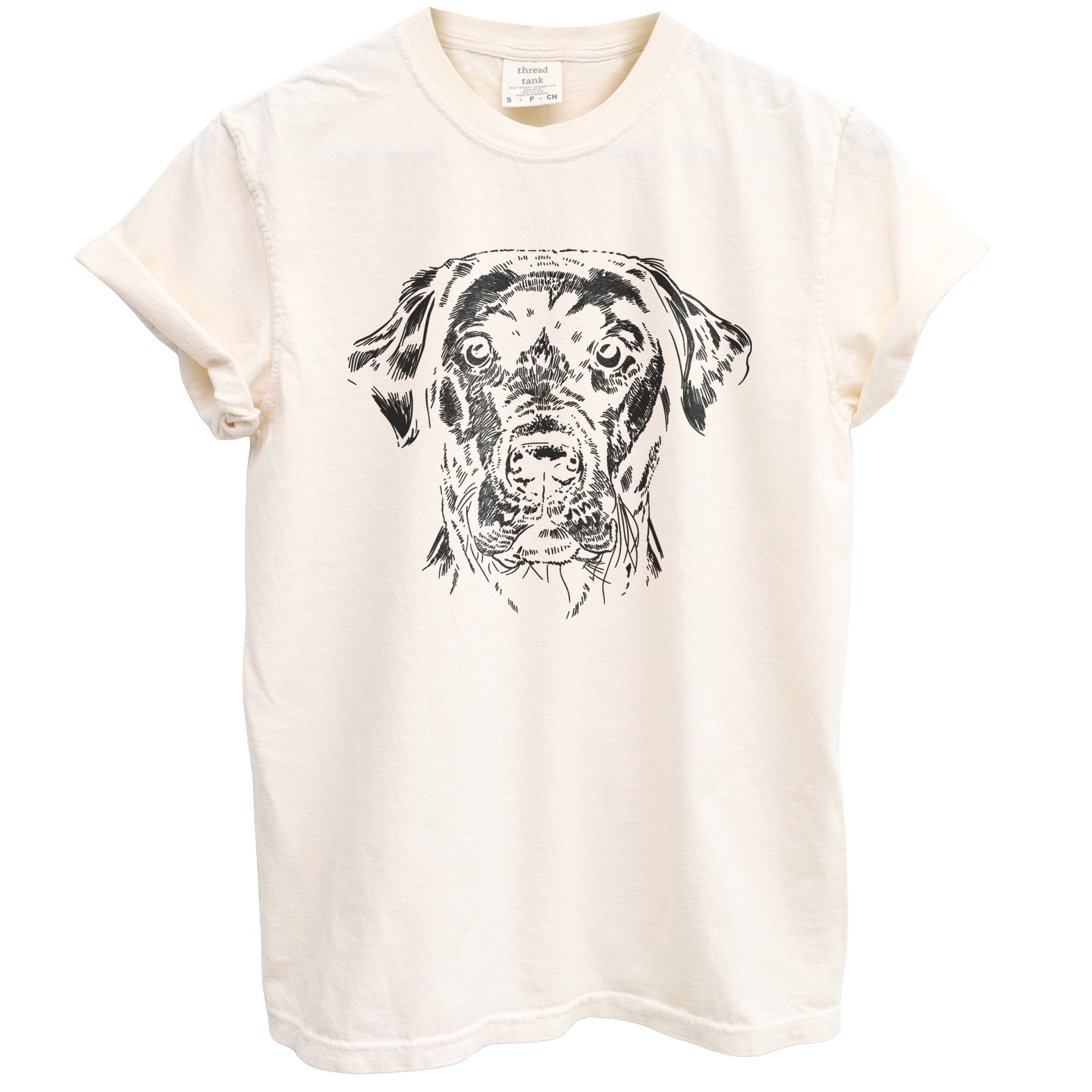 Labrador Retriever Dog Sketch Garment-Dyed Tee - Stories You Can Wear