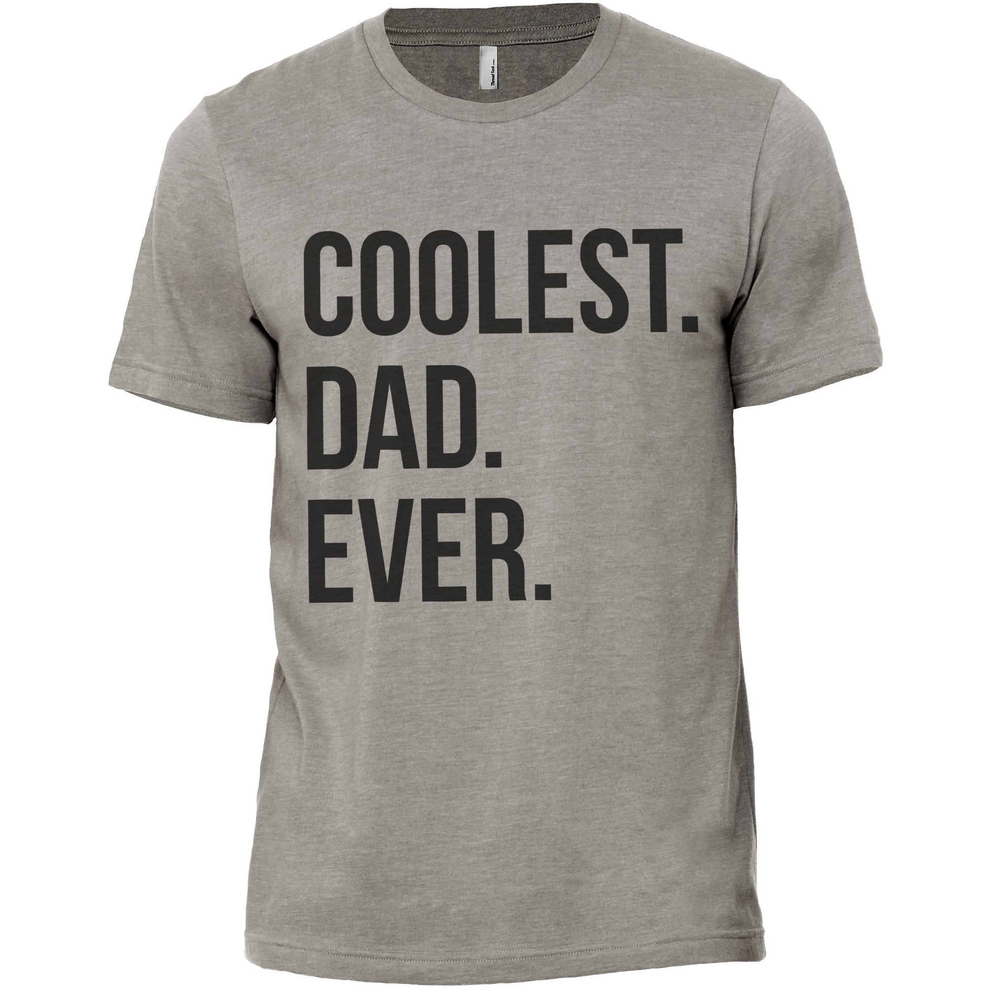 Coolest Dad Ever Military Grey Printed Graphic Men's Crew T-Shirt Tee
