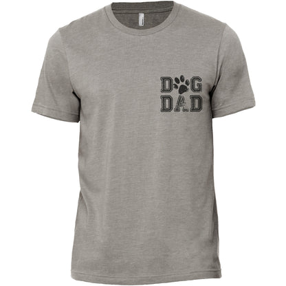 Dog Dad Military Grey Printed Graphic Men's Crew T-Shirt Tee