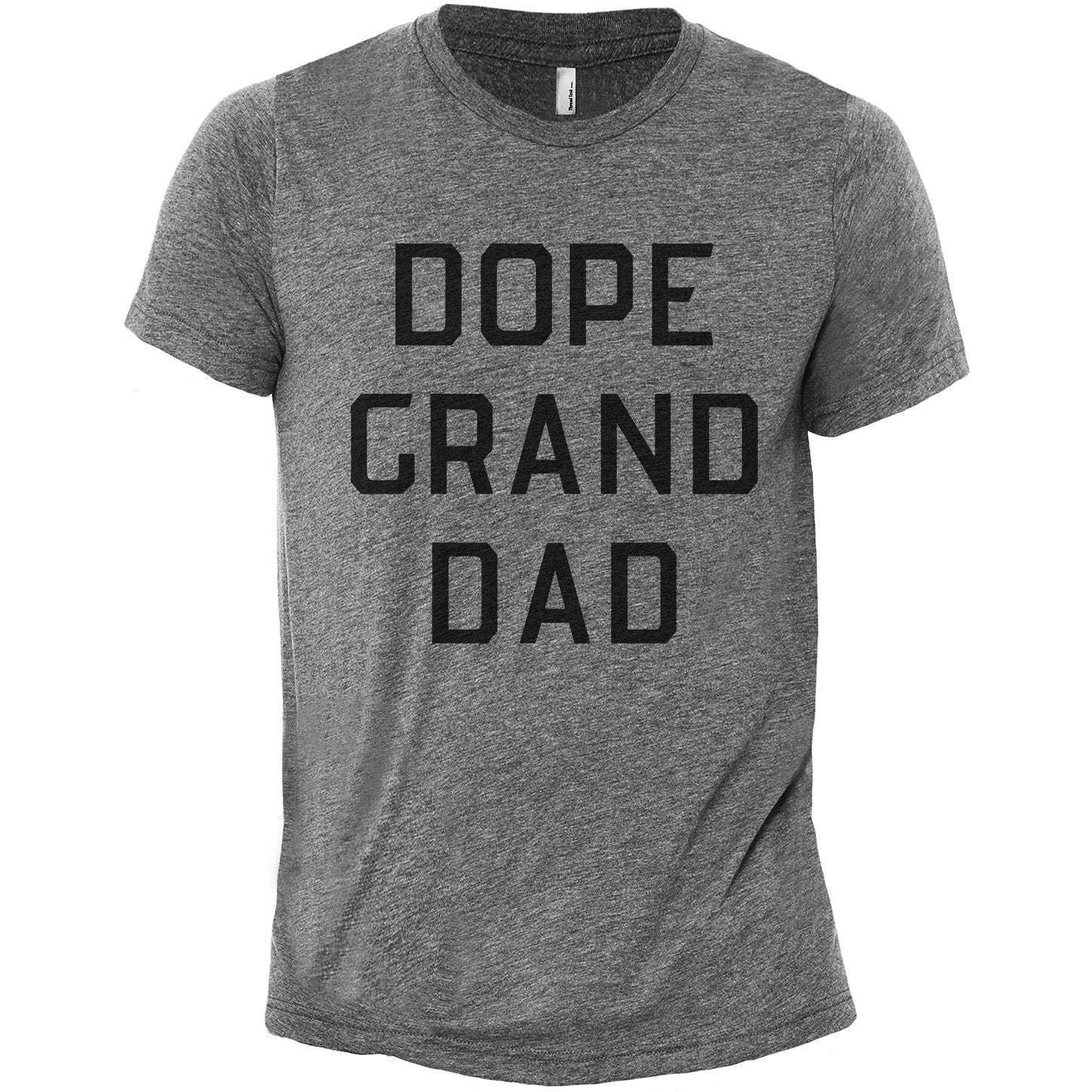 Dope Granddad Heather Grey Printed Graphic Men's Crew T-Shirt Tee