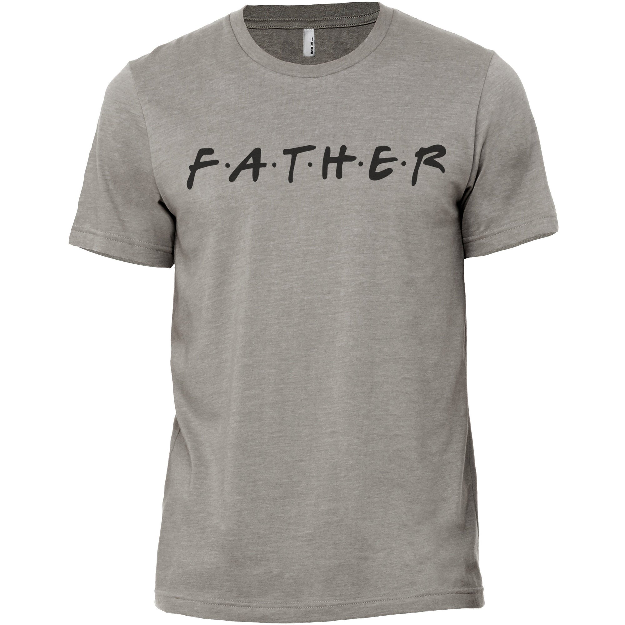 Father Friends Military Grey Printed Graphic Men's Crew T-Shirt Tee