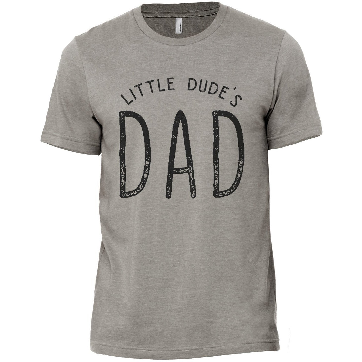Lil Dude's Dad Military Grey Printed Graphic Men's Crew T-Shirt Tee