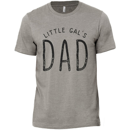 Lil Gal's Dad Military Grey Printed Graphic Men's Crew T-Shirt Tee
