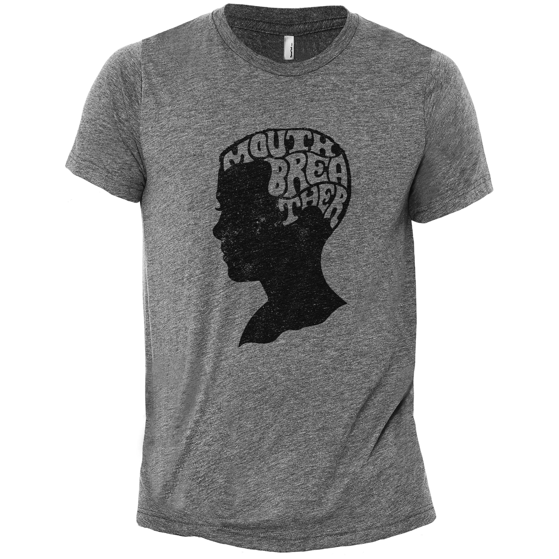 Mouthbreather Printed Graphic Men's Crew T-Shirt Grey Main Image