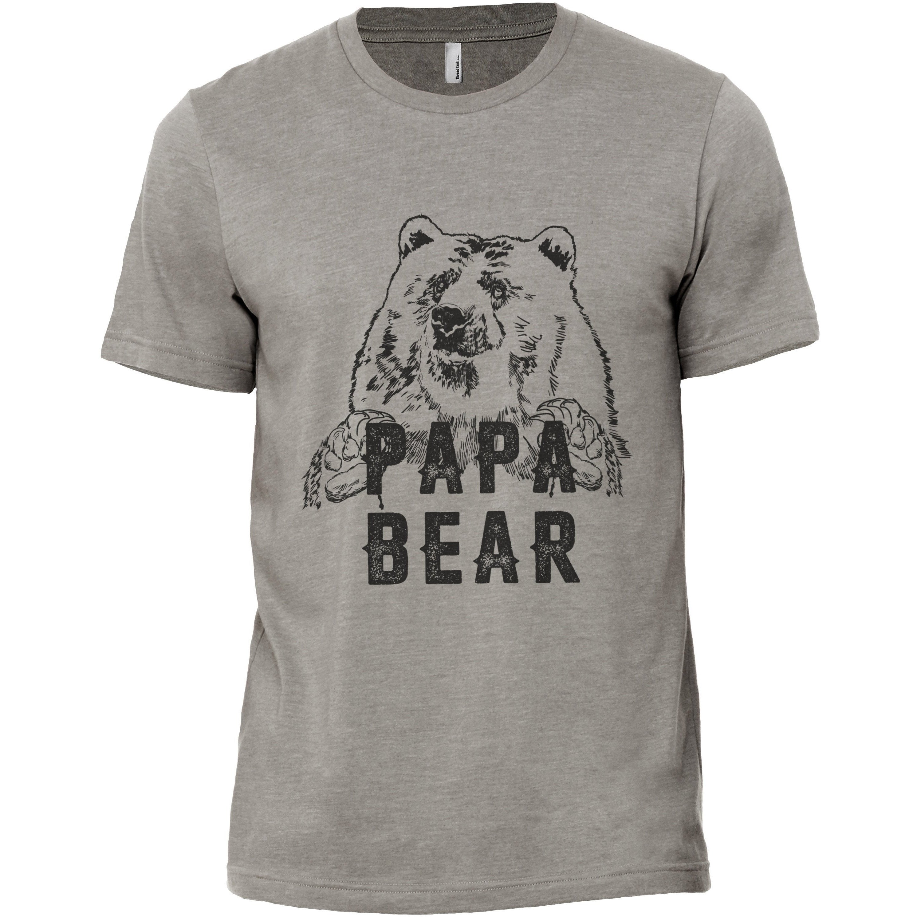 Papa Bear Printed Graphic Men s Crew T shirt Tee