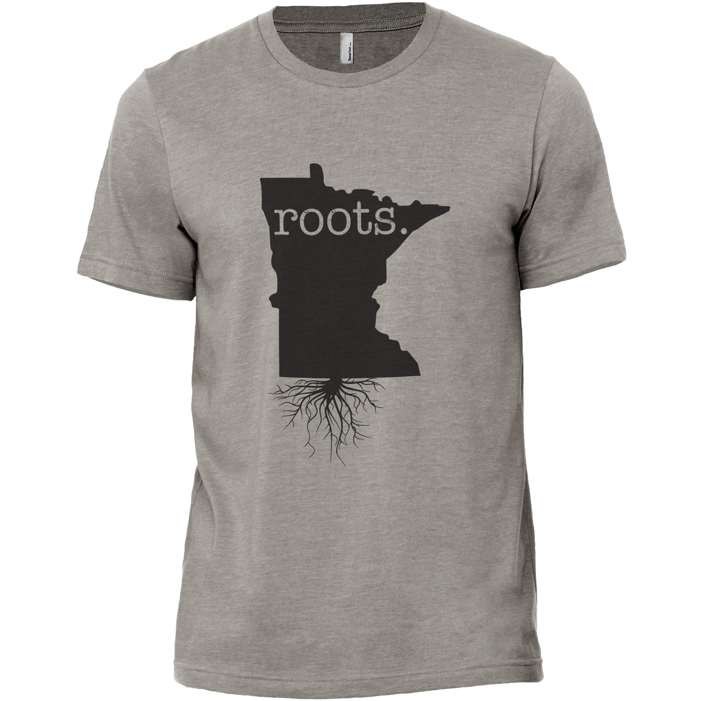 Home Roots State Minnesota MN Military Grey Printed Graphic Men's Crew T-Shirt Tee