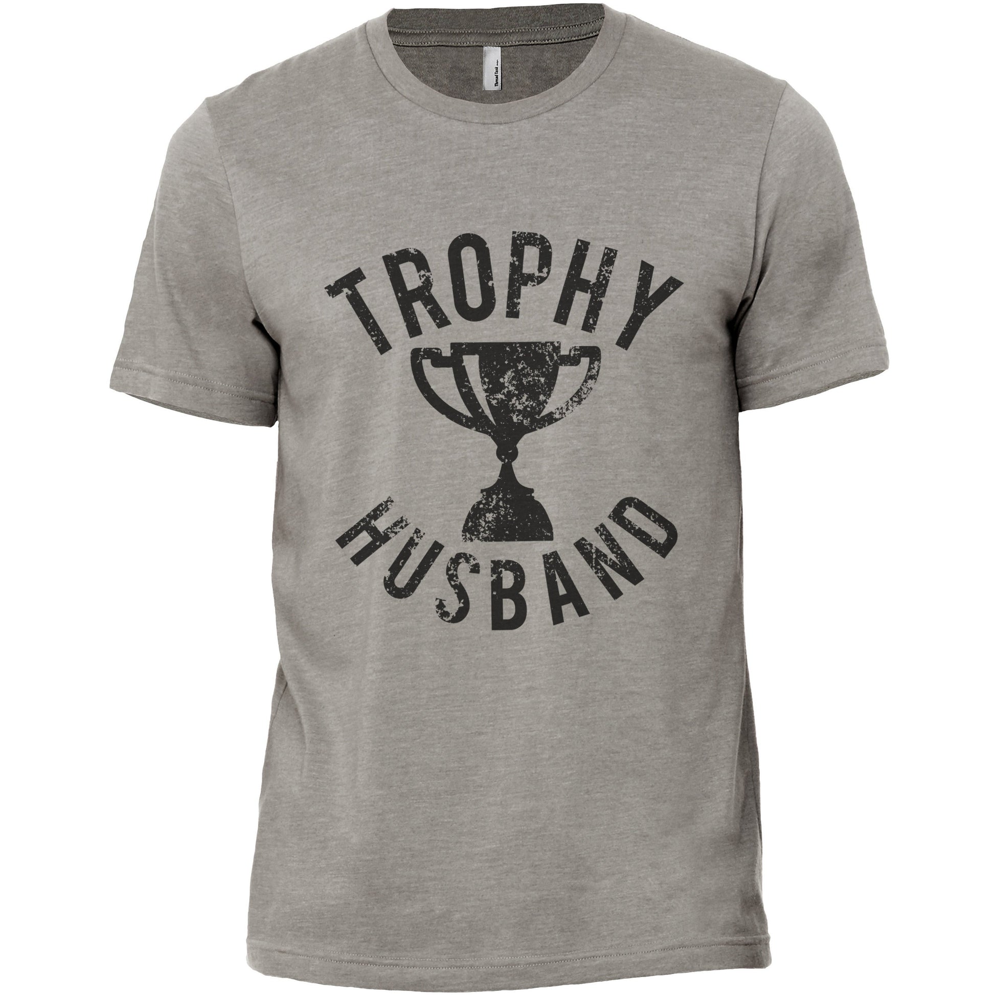 Trophy Husband Military Grey Printed Graphic Men's Crew T-Shirt Tee