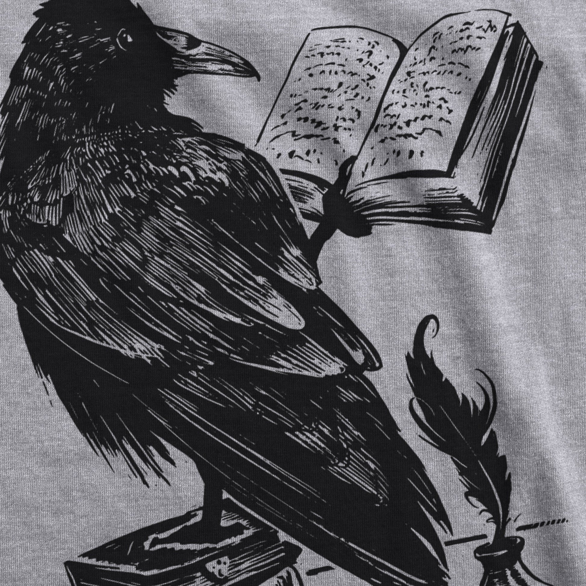 Raven Reading Boyfriend Crew Tee - Stories You Can Wear