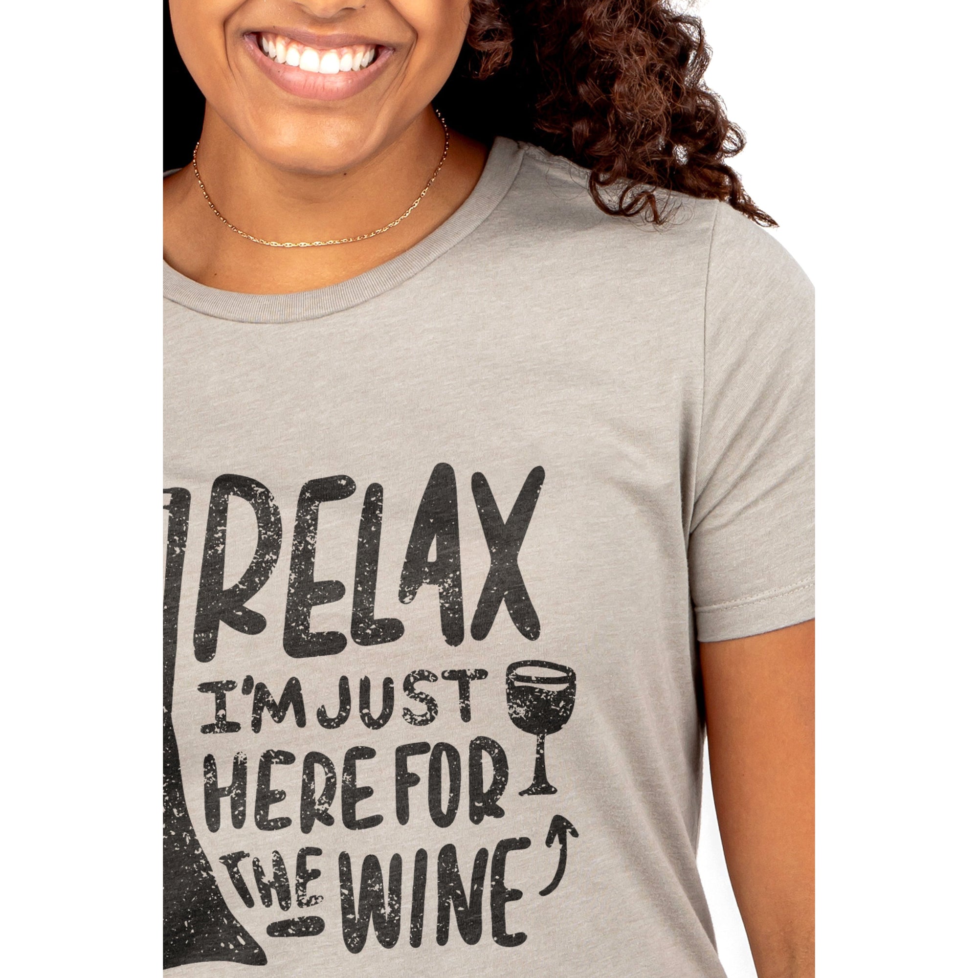 Relax I'm Just Here For The Wine - thread tank | Stories you can wear.