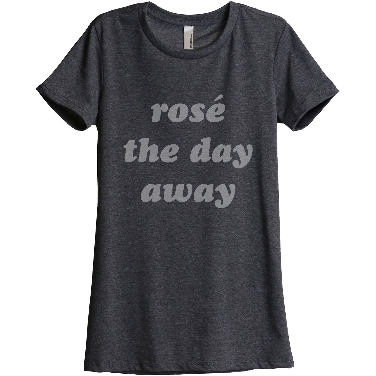 Rose The Day Away Women's Relaxed Crewneck Graphic T-Shirt Top Tee ...