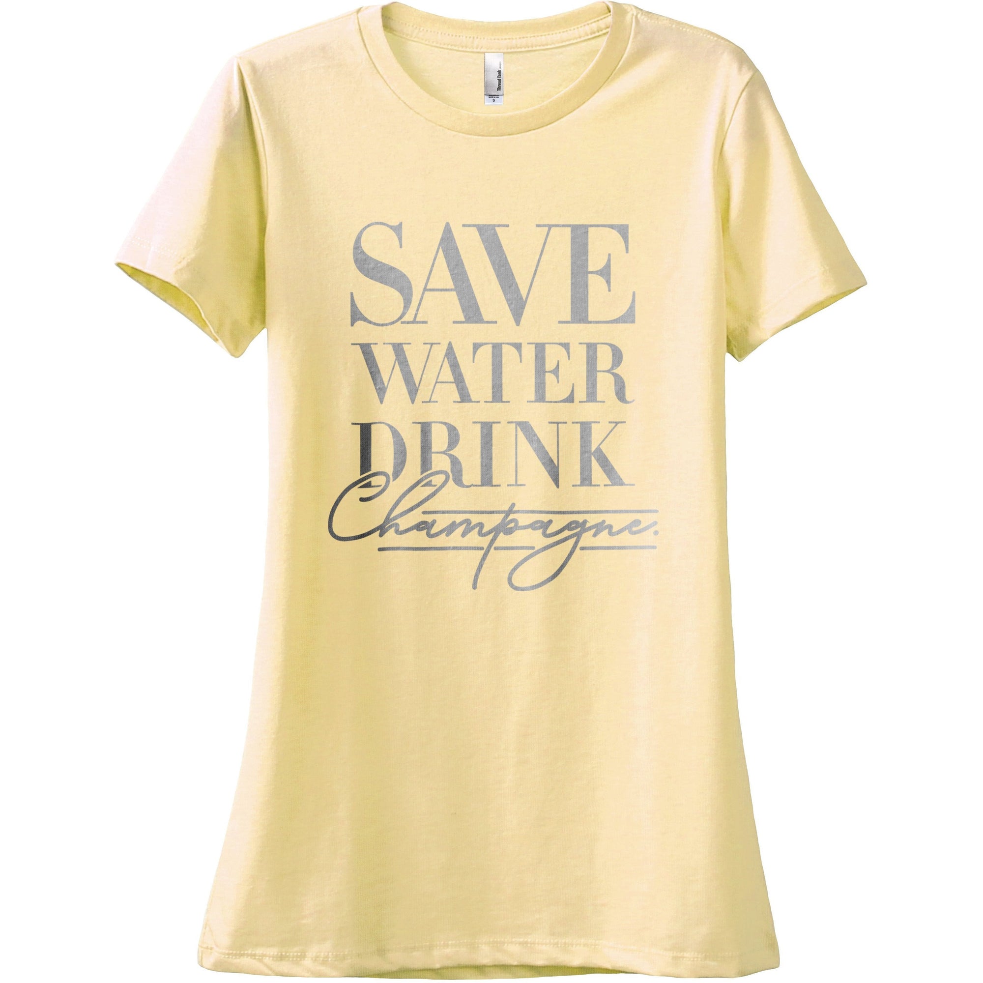 Save Water Drink Champagne - thread tank | Stories you can wear.