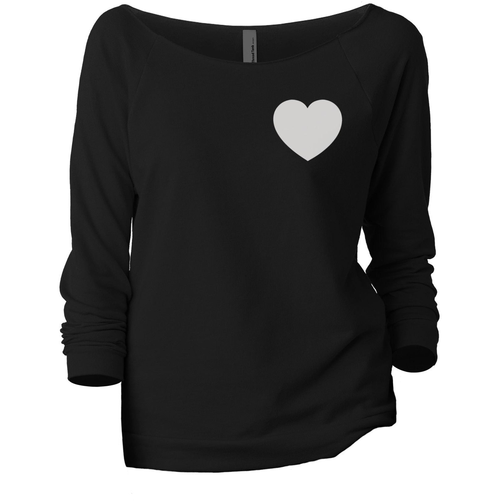Wrinkled Long Sleeved T-Shirt with Heart