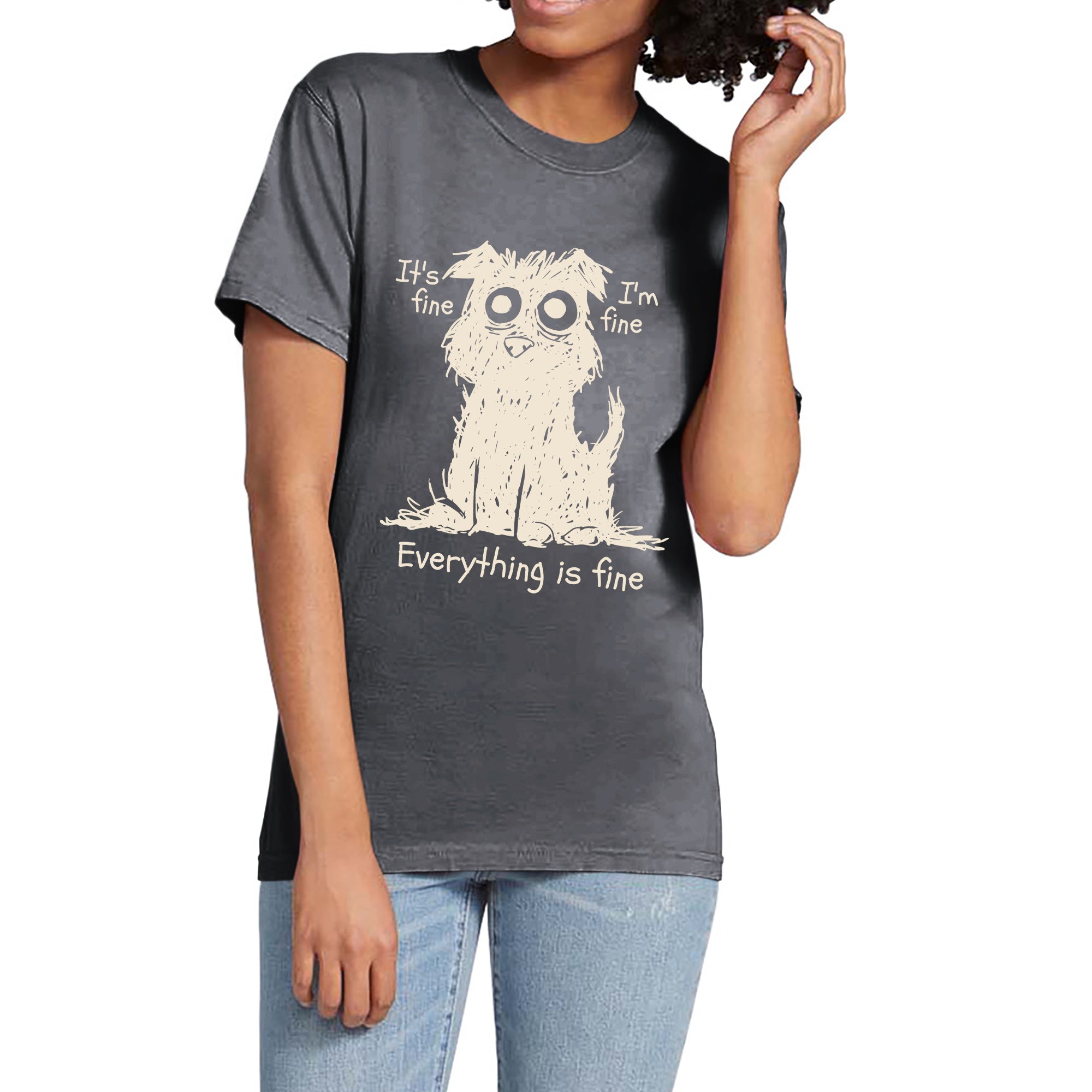 Stressed Out Dog Garment-Dyed Tee - Stories You Can Wear