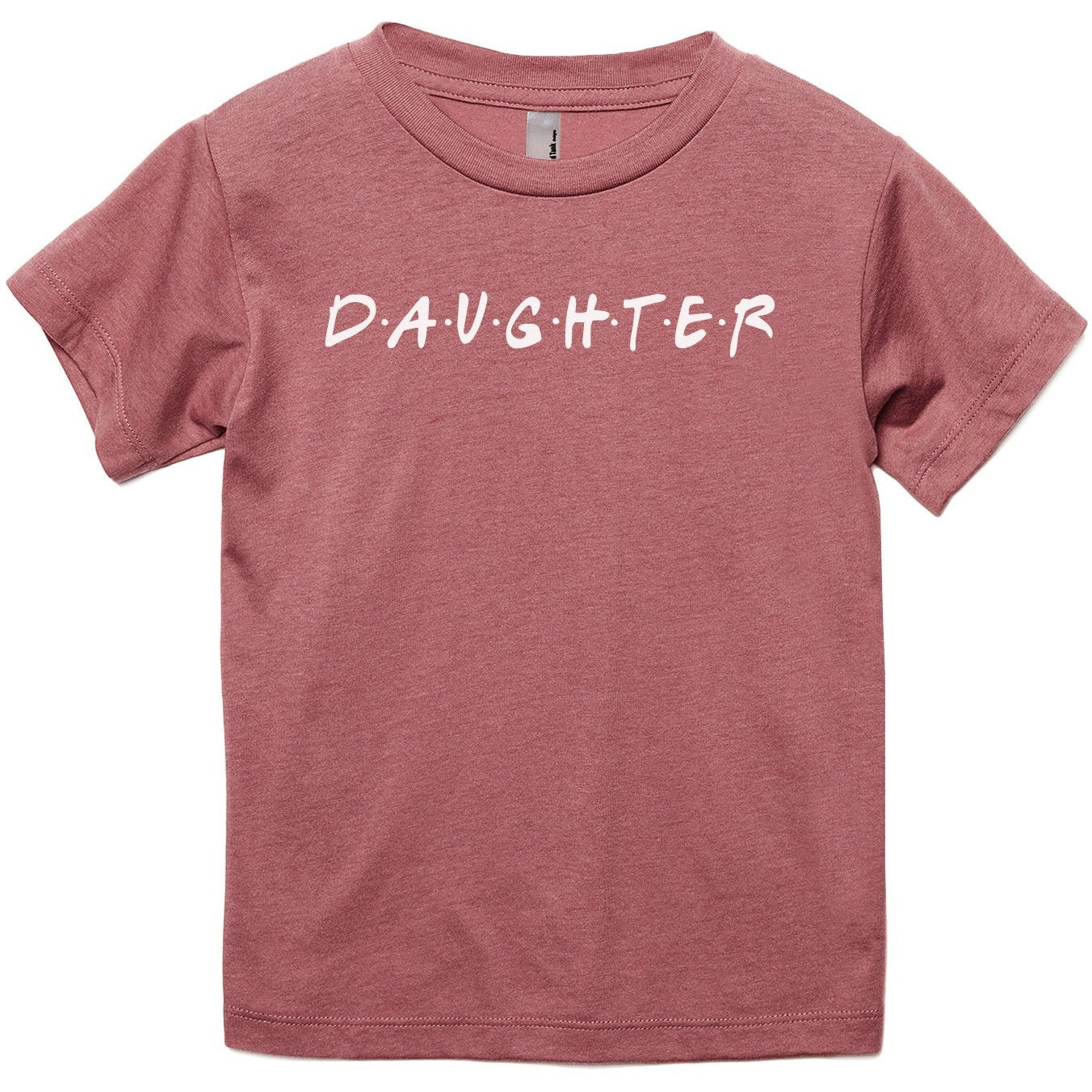 Daughter Friends Toddler's Go-To Crewneck Tee Heather Rouge