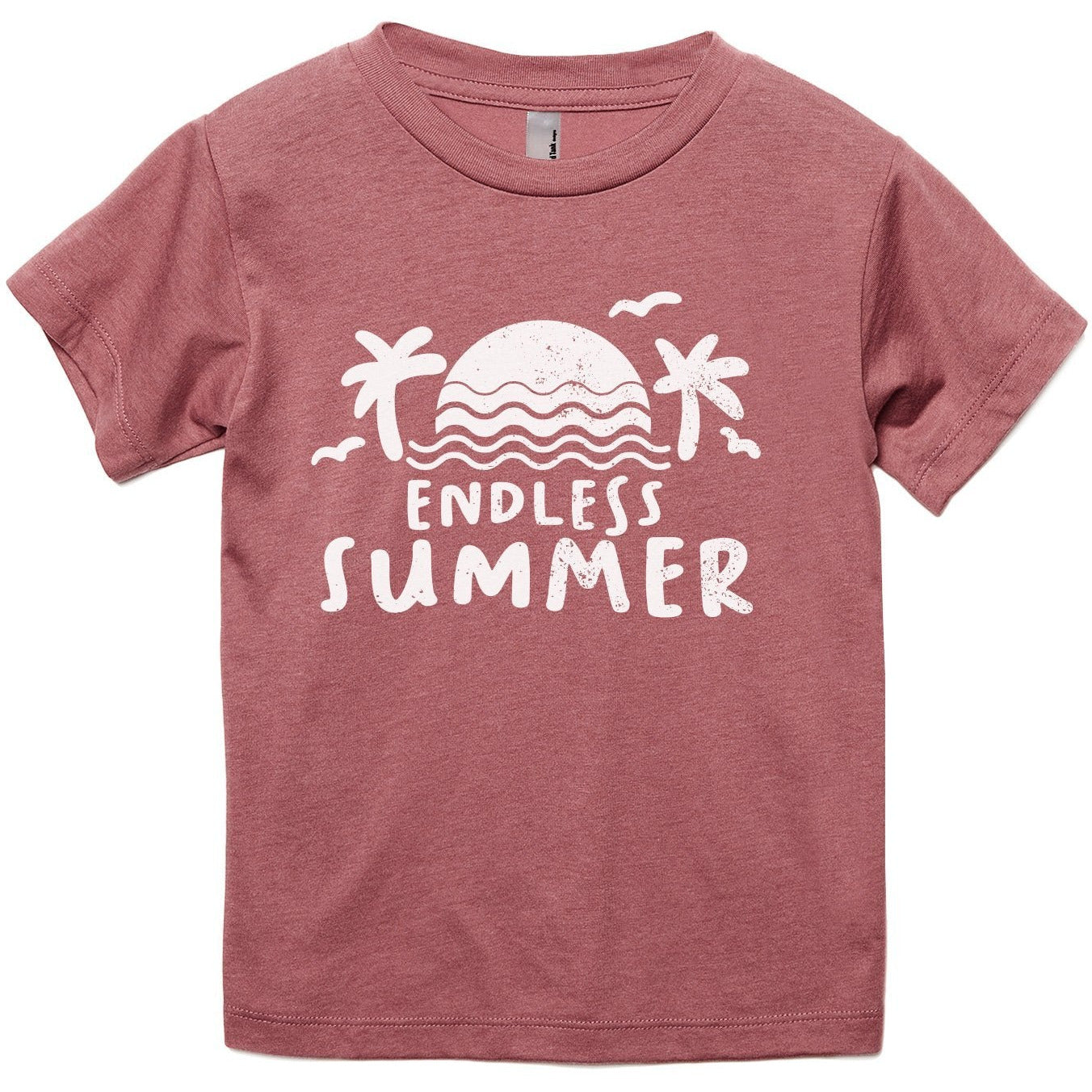 Endless Summer Toddler's Go-To Crewneck Tee Heather Rouge