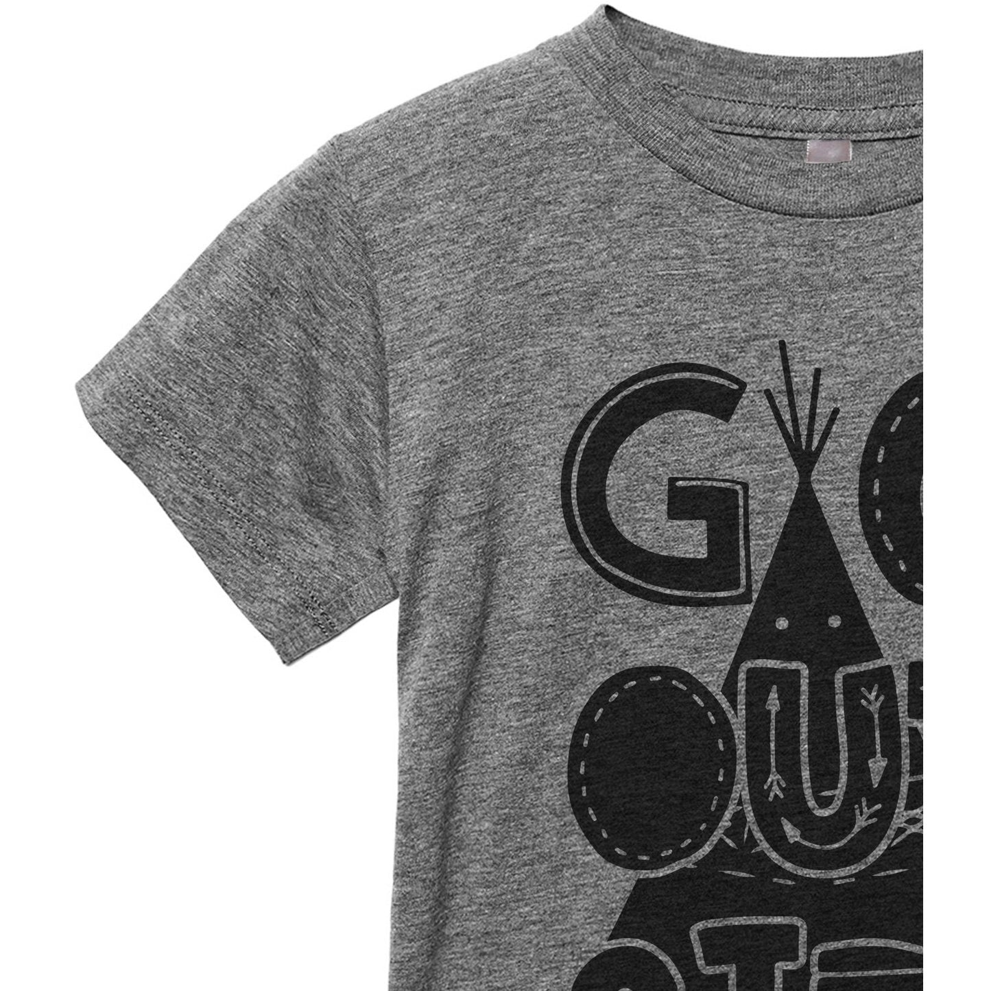 Go Outside Toddler's Go-To Crewneck Tee Heather Grey Zoom Details A