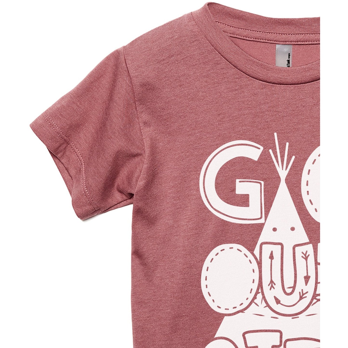 Go Outside Toddler's Go-To Crewneck Tee Heather Rouge Zoom Details A