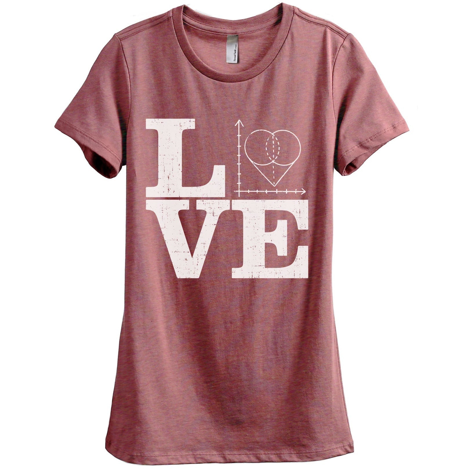 Teach Math LOVE Women's Relaxed Crewneck Graphic Tee – Stories You Can Wear