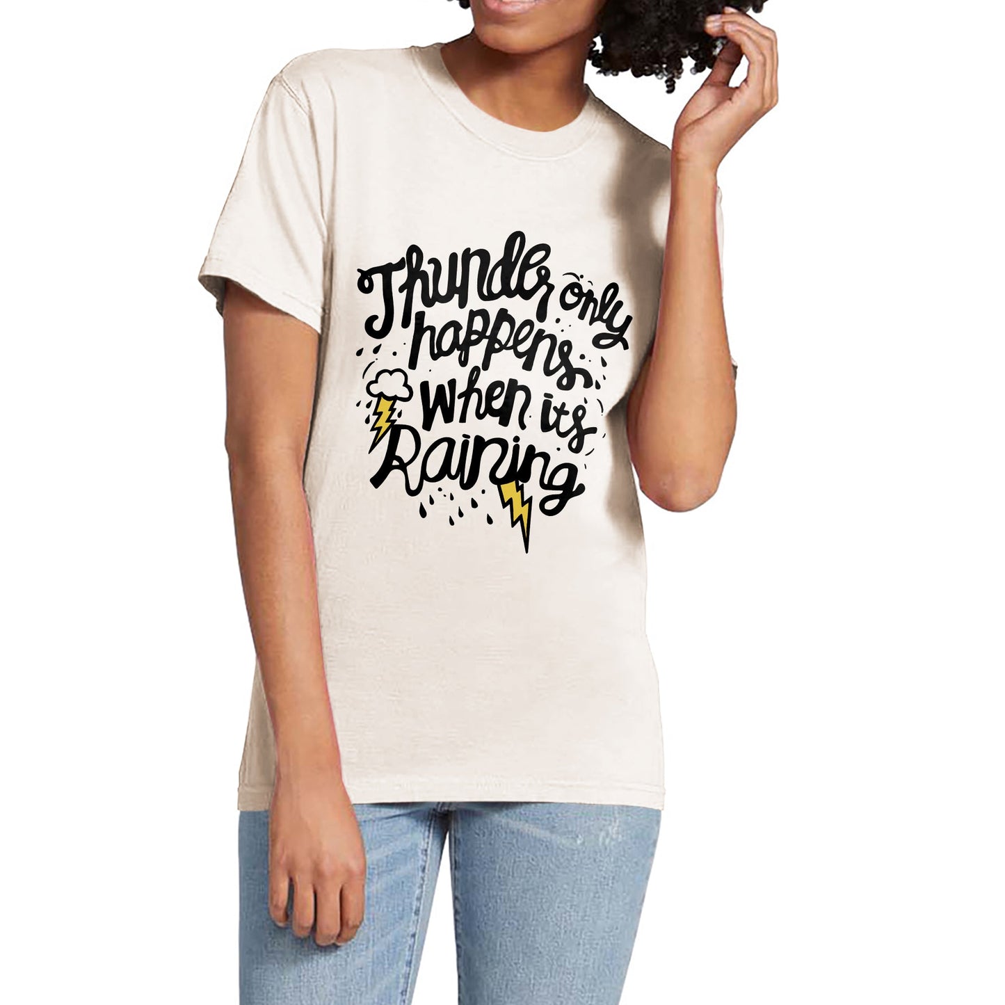 Thunder Only Happens Garment-Dyed Tee - Stories You Can Wear