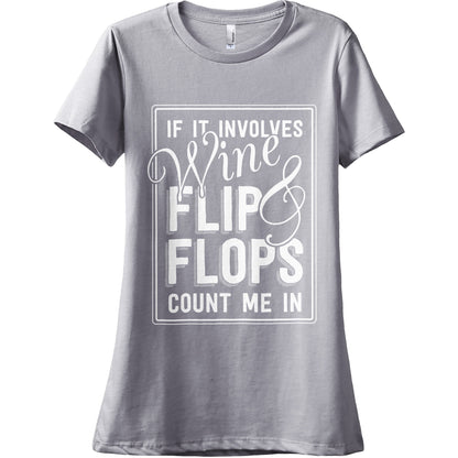 Wine And Flip Flops Count Me In - thread tank | Stories you can wear.